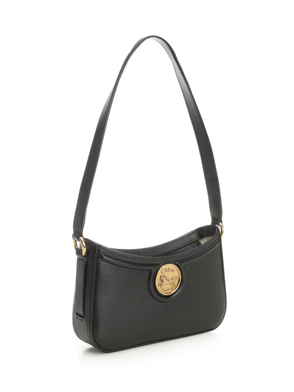 P989 - Horse Medal Shoulder Bags Black - 2