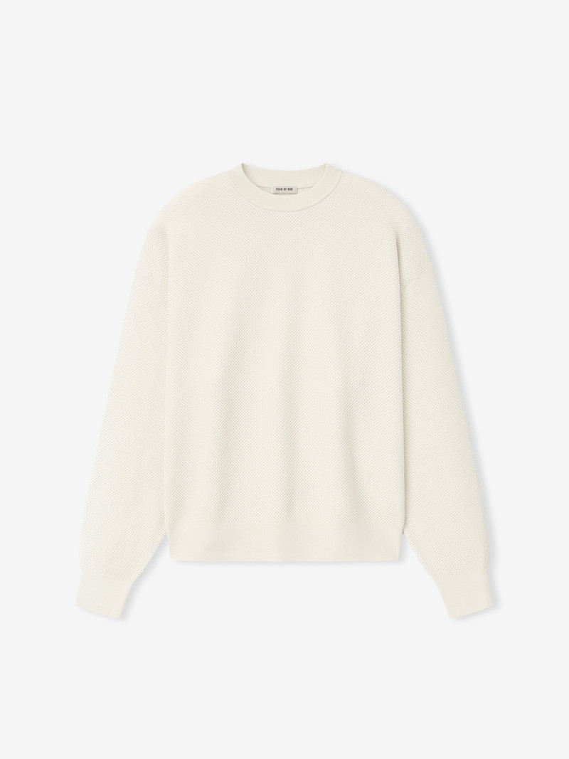 Wool Cotton Sport Mesh Knit Sweater 3