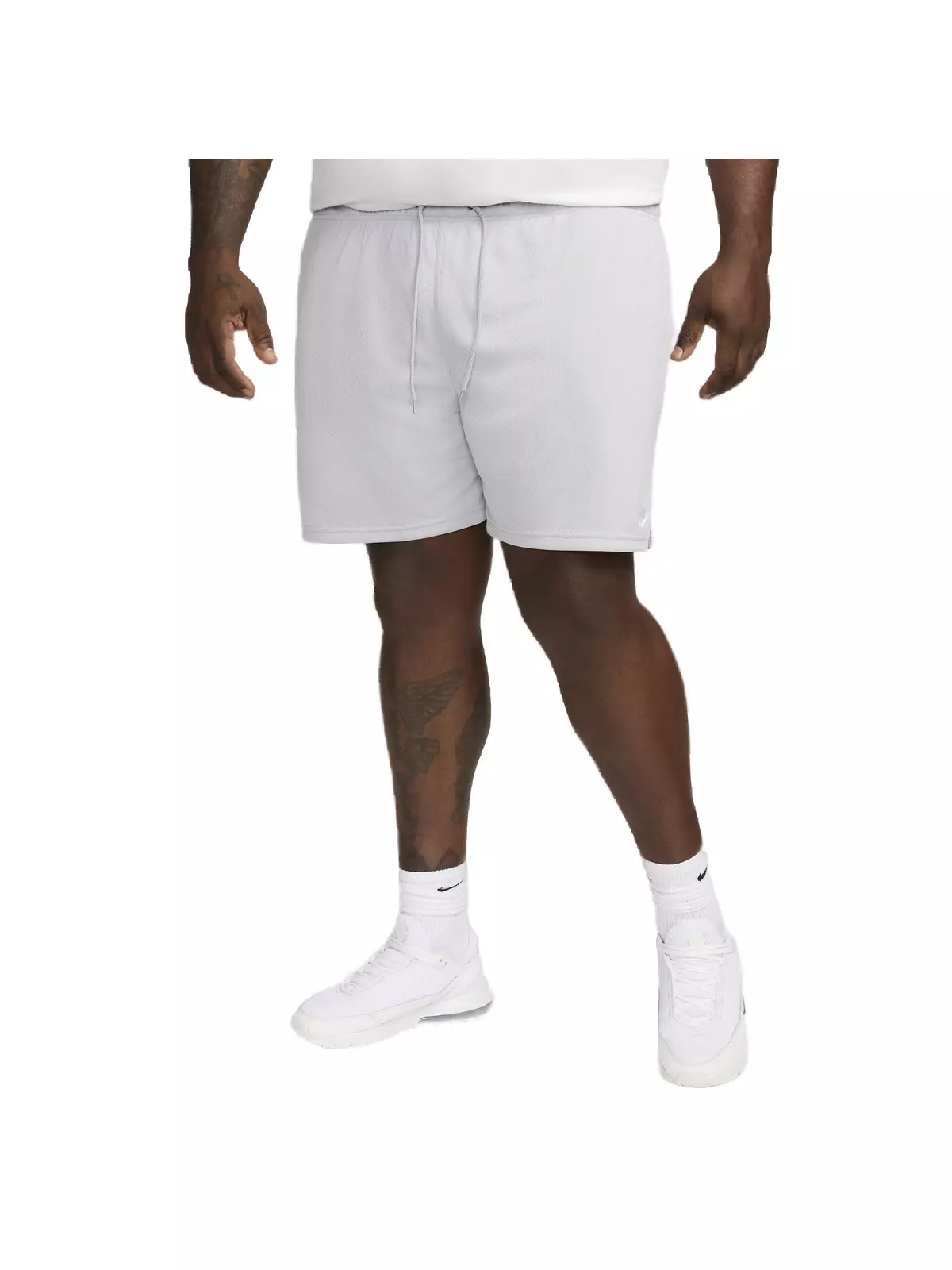 Men's Club Mesh Flow Shorts - Grey - 8