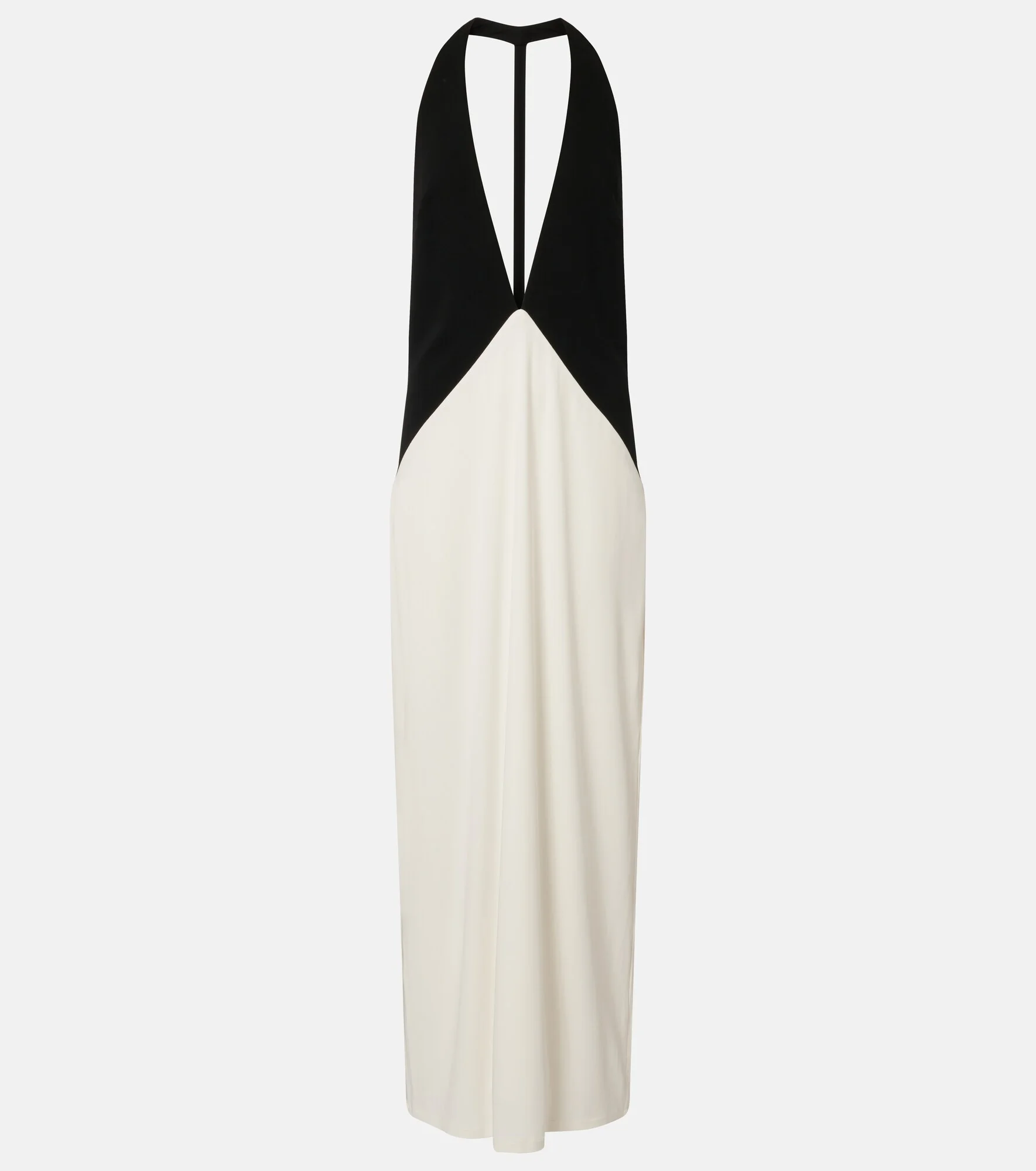Halterneck jersey maxi dress - 1