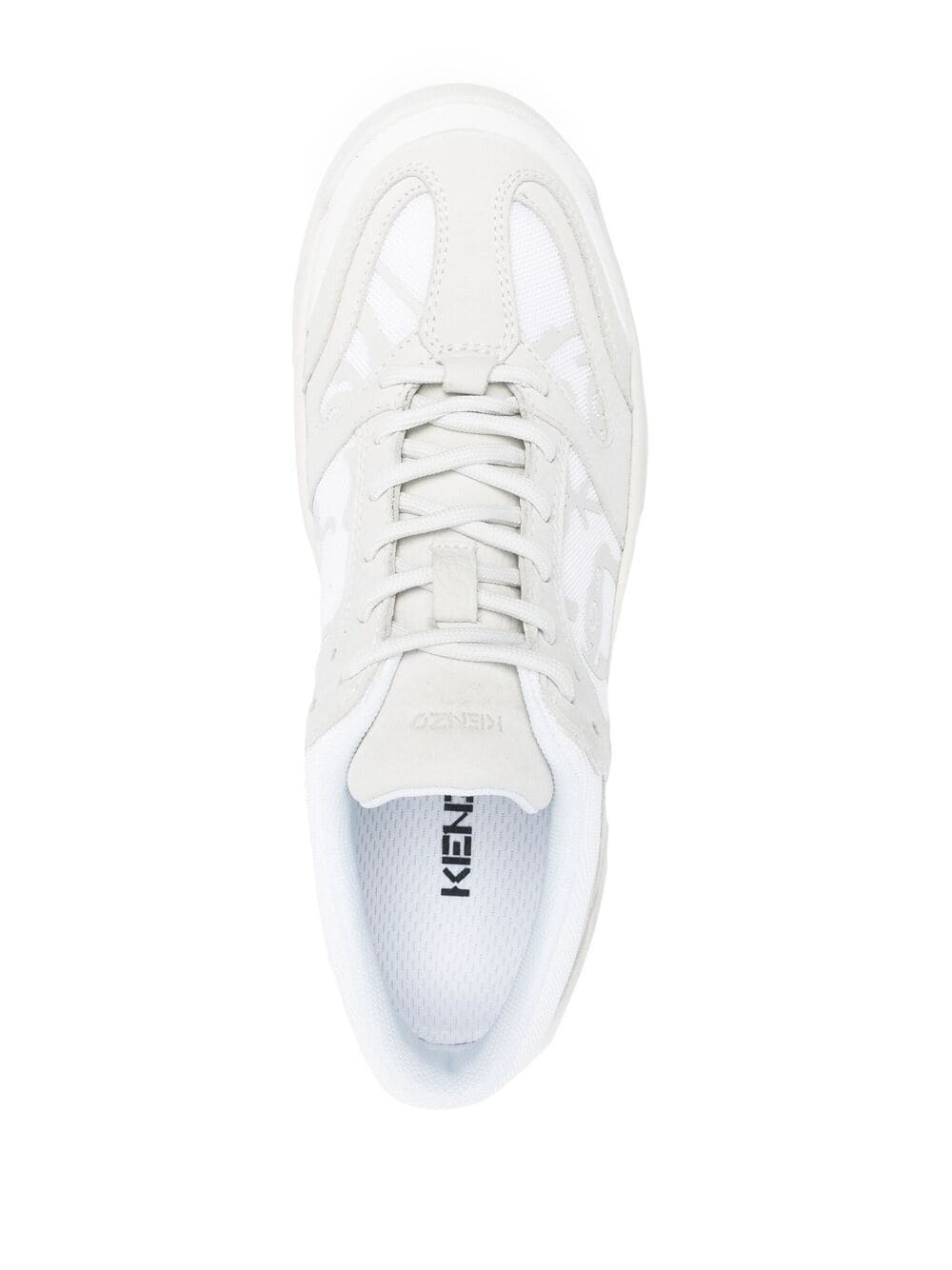 multi-panel lace-up sneakers - 4