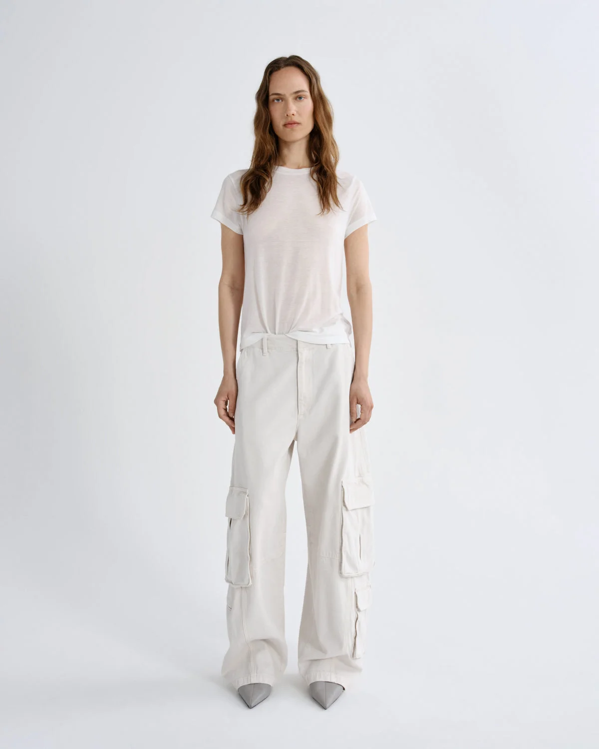AMBIKA UTILITY PANT (FLYWEIGHT) IN BONE - 1
