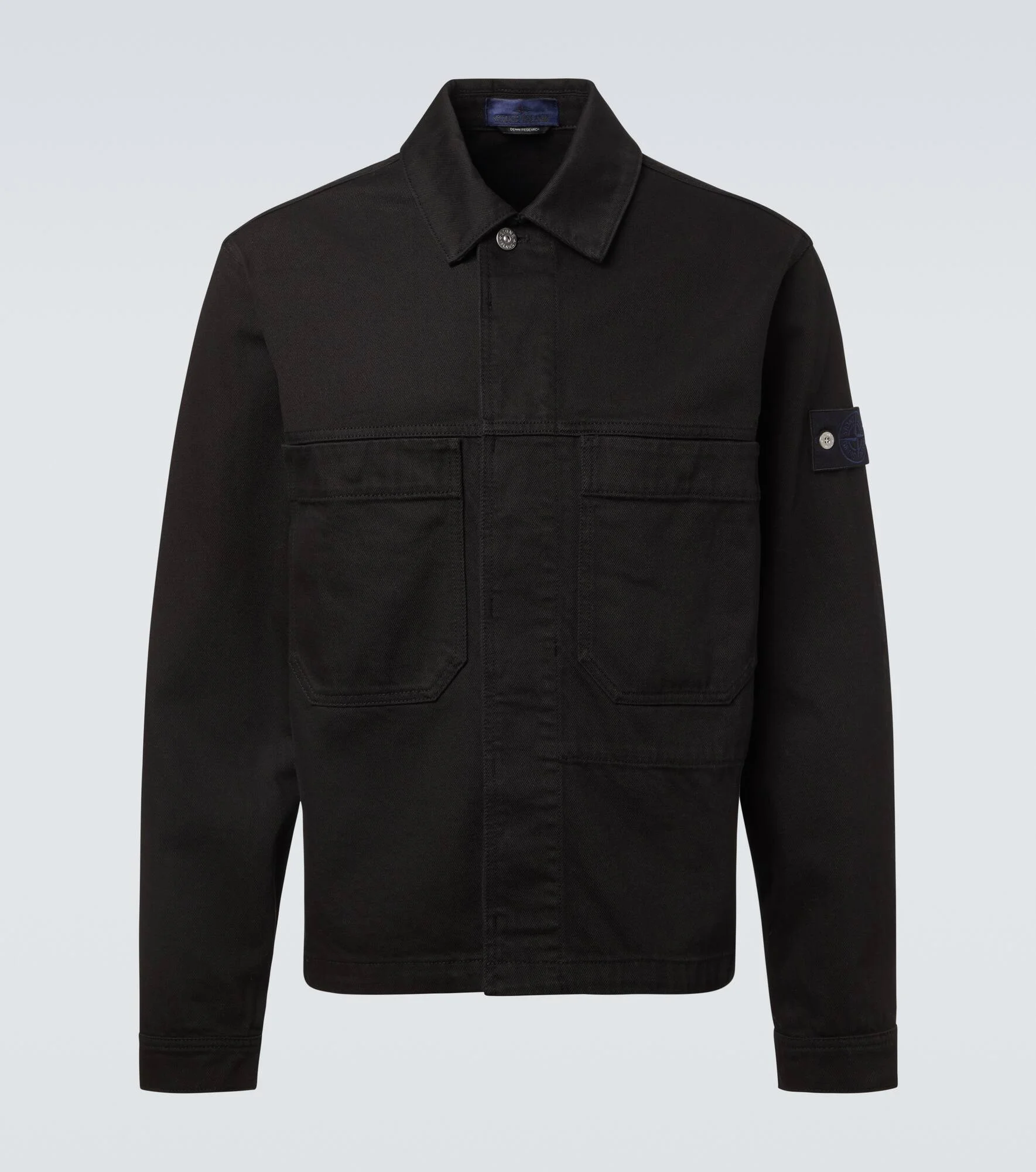 Compass denim overshirt - 1