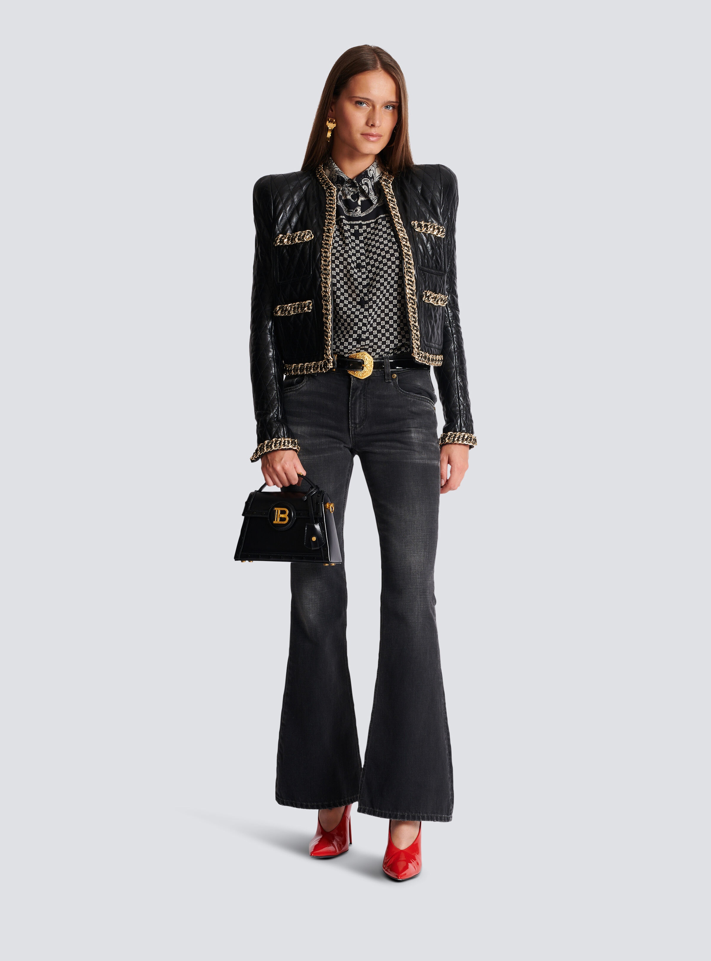 Paisley and mini monogram printed silk shirt - 2