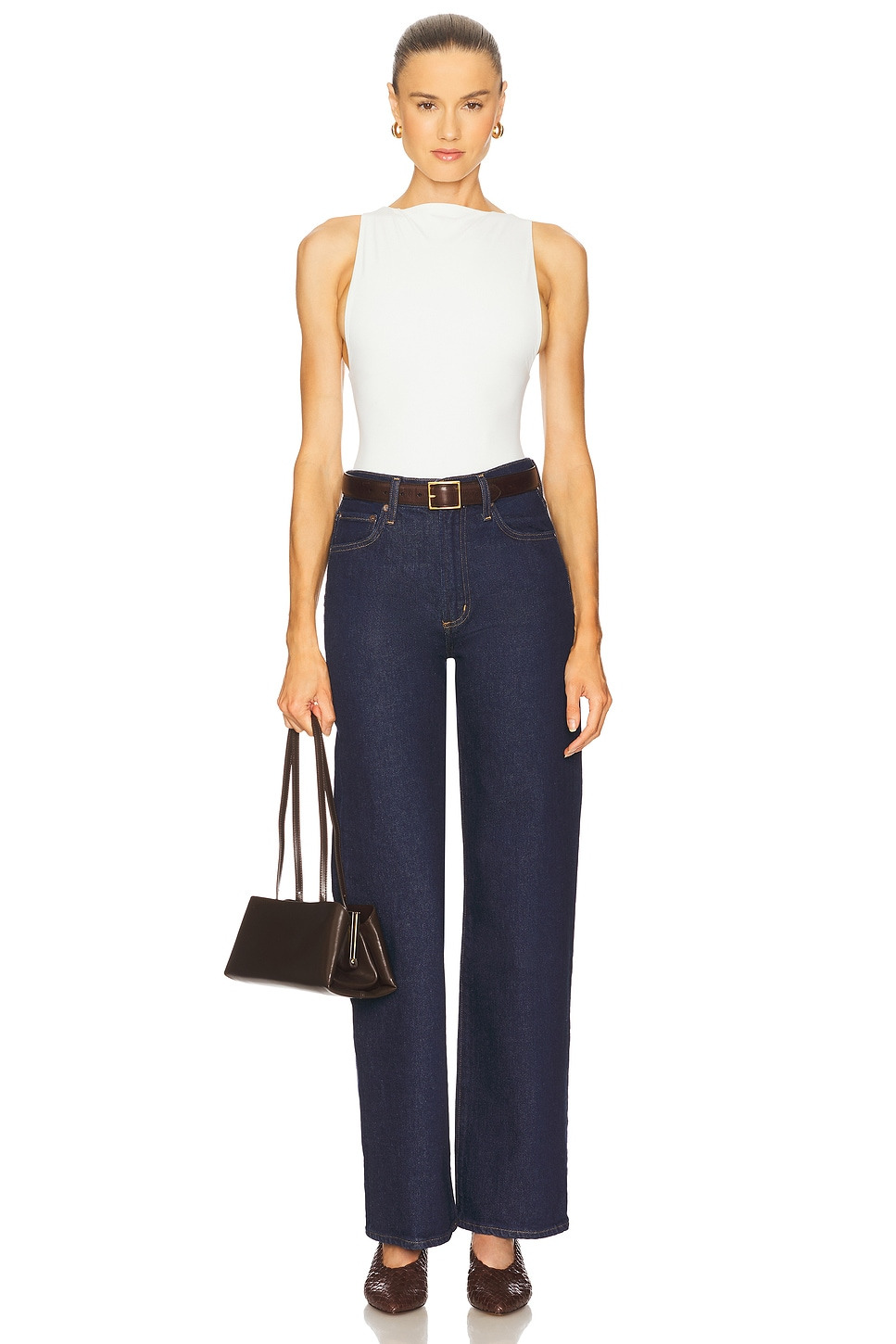 Harper Mid Rise Relaxed Straight Jeans - 5