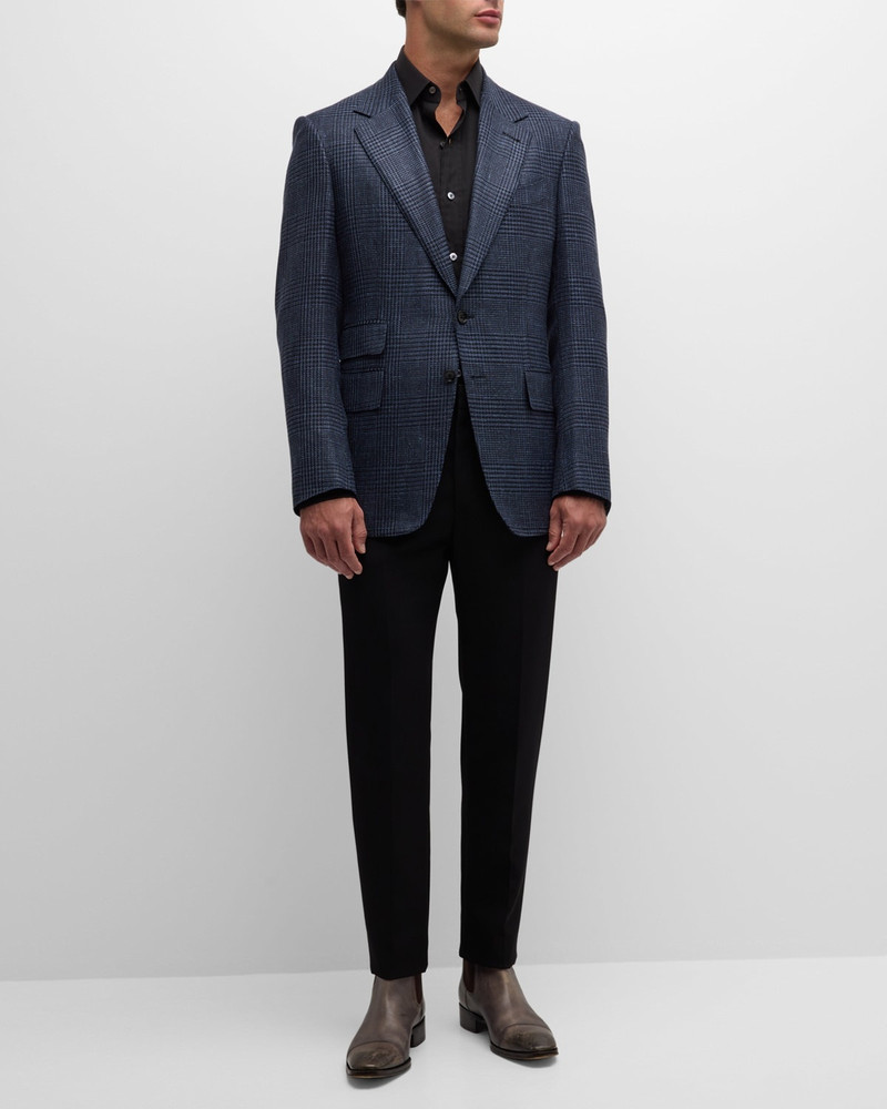 TOM FORD Men's Shelton Prince of Wales Sport Coat outlook
