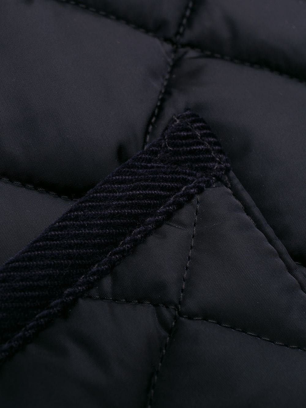 WAVERLY Navy Nylon Quilted Jacket|GQ-1001 - 7