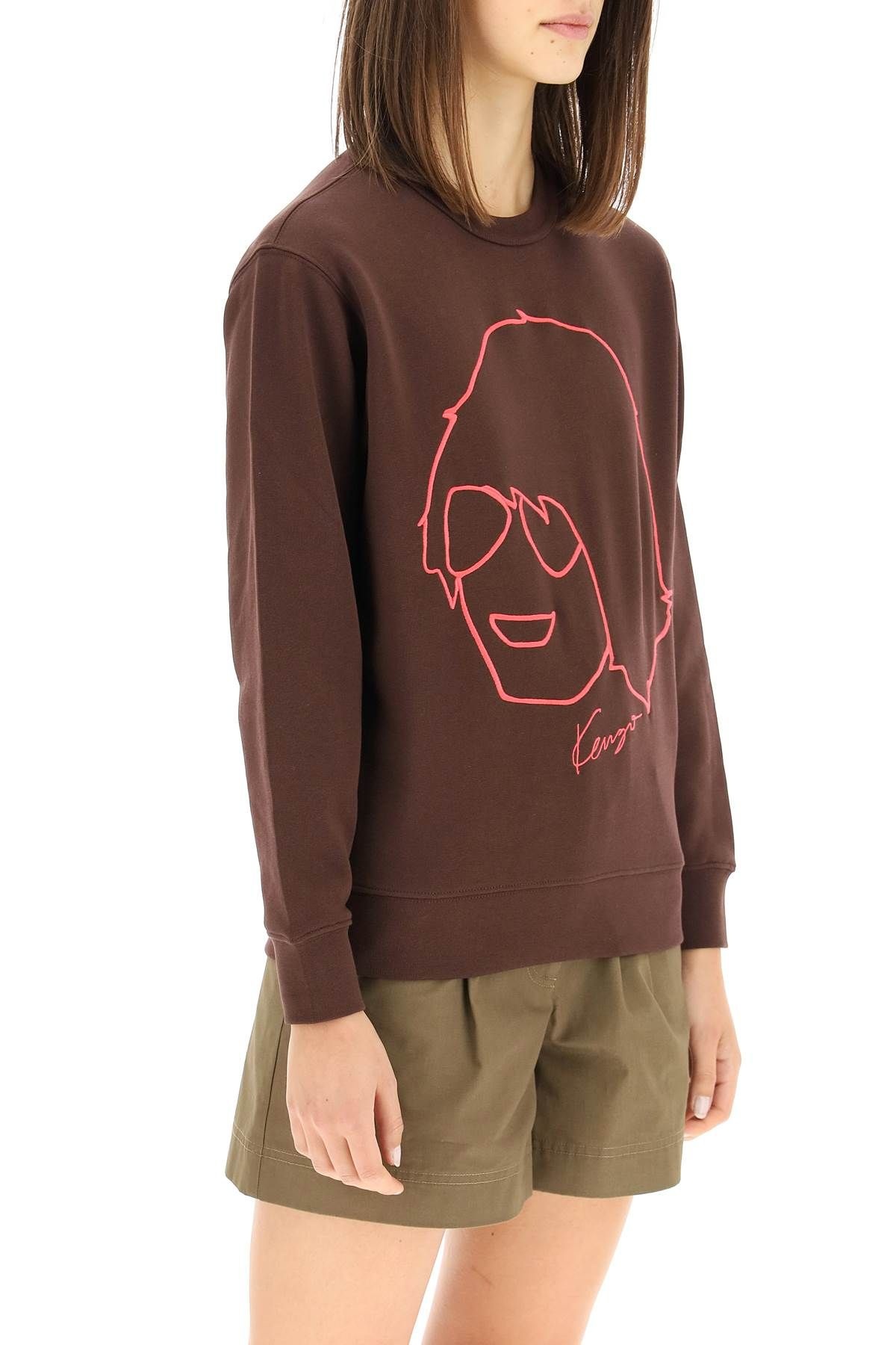 KENZO TAKADA EMBROIDERED SWEATSHIRT - 3