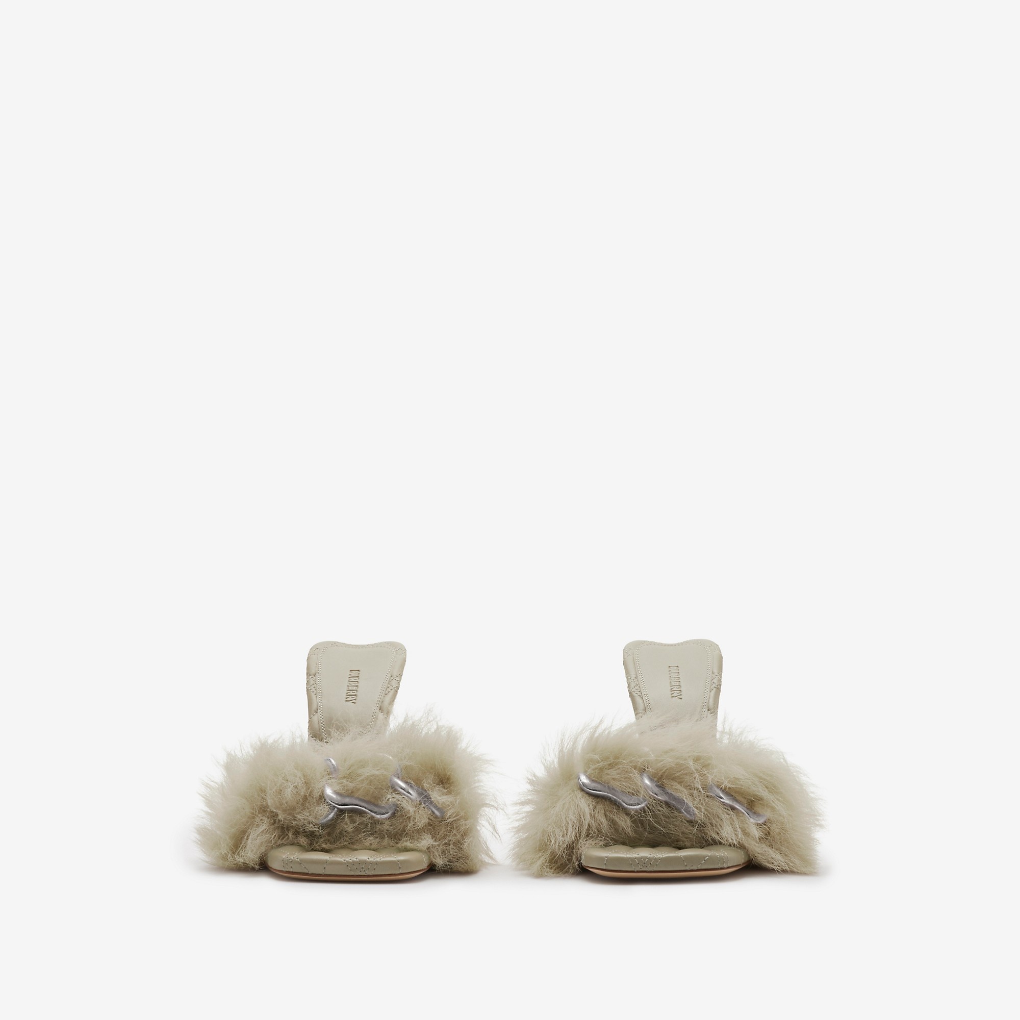 Shearling B Minnie Mules - 3