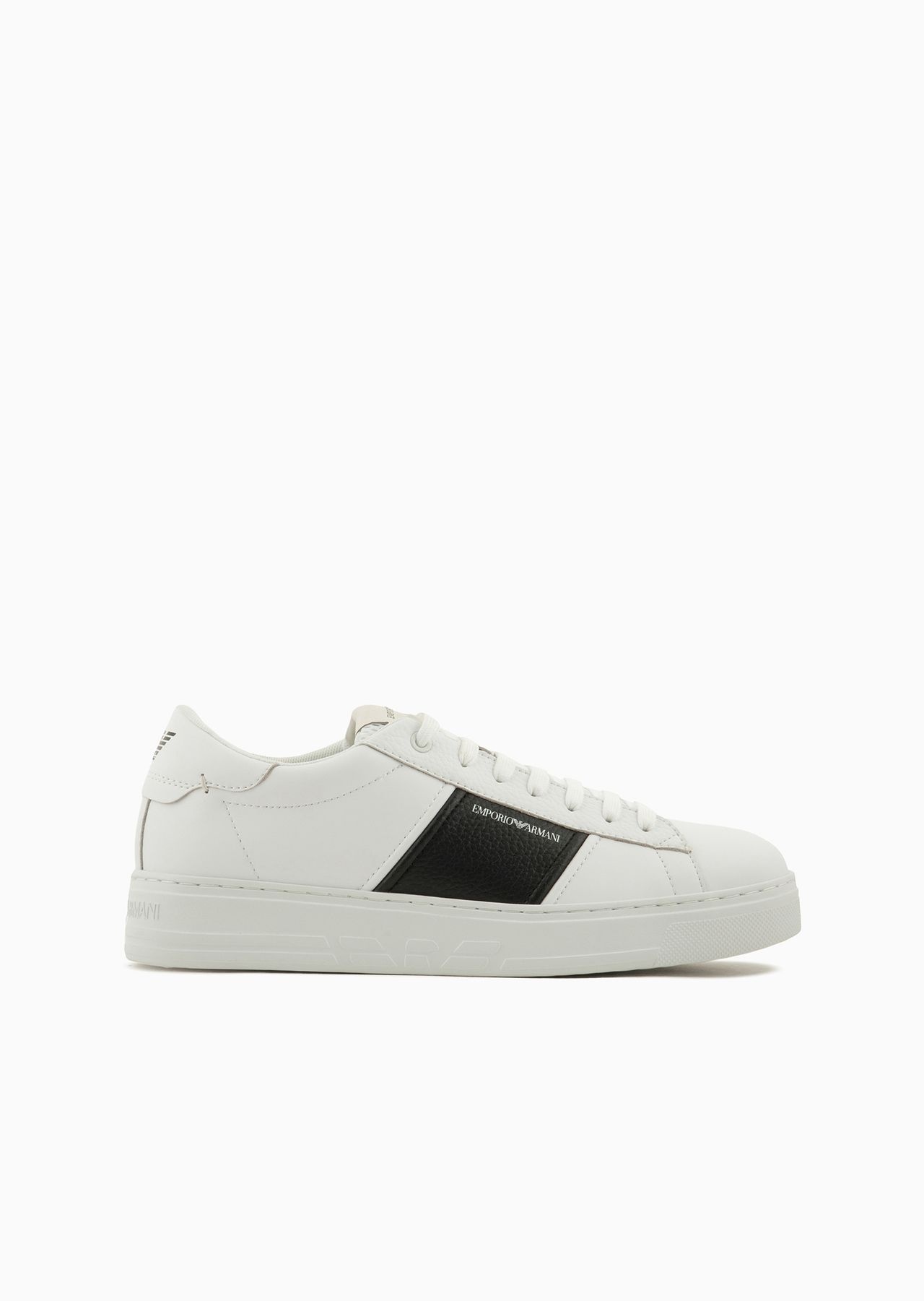 Leather sneakers with logo detail - 1