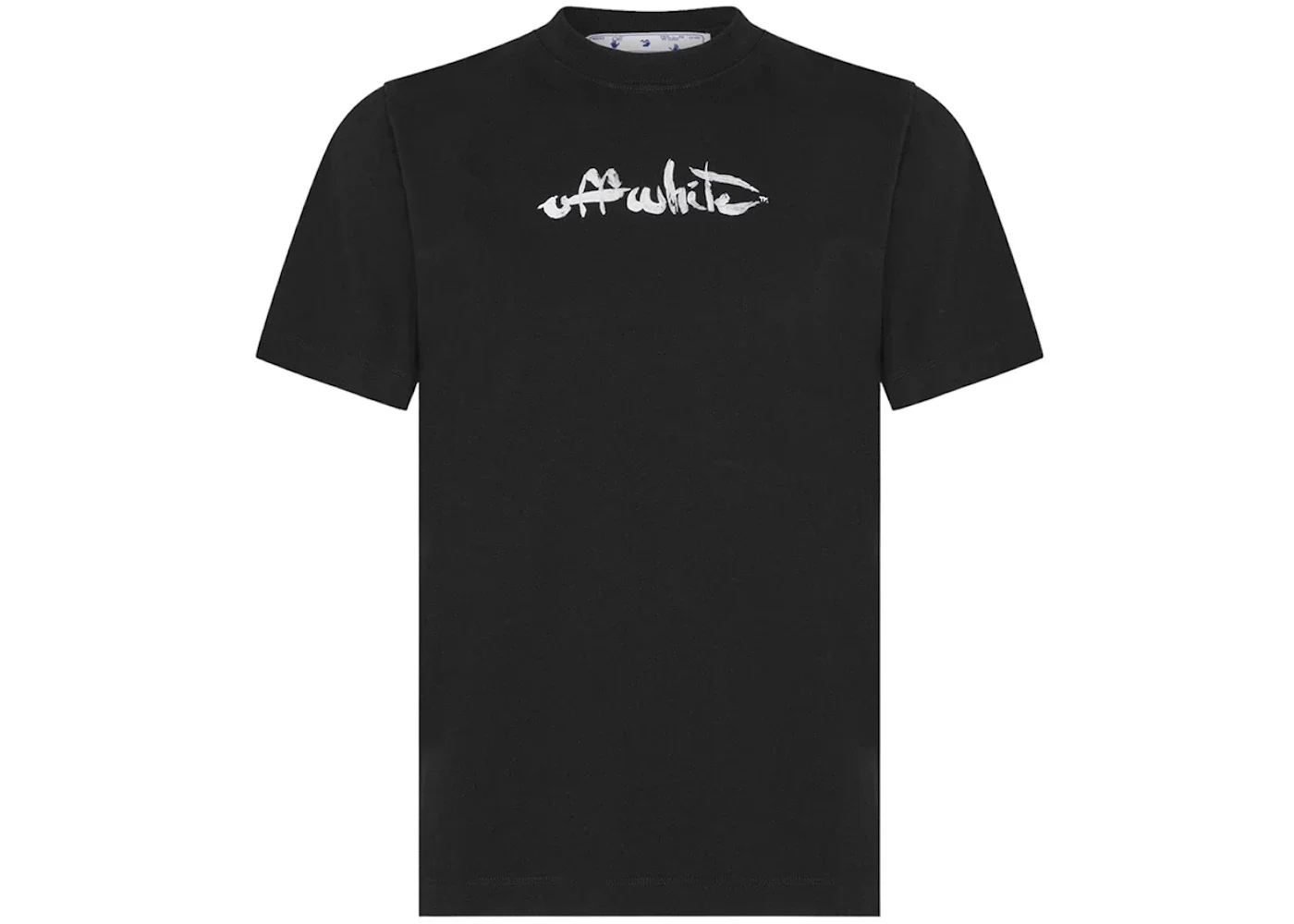 OFF-WHITE Paint Arrow Slim S/S T-Shirt Black/White - 1