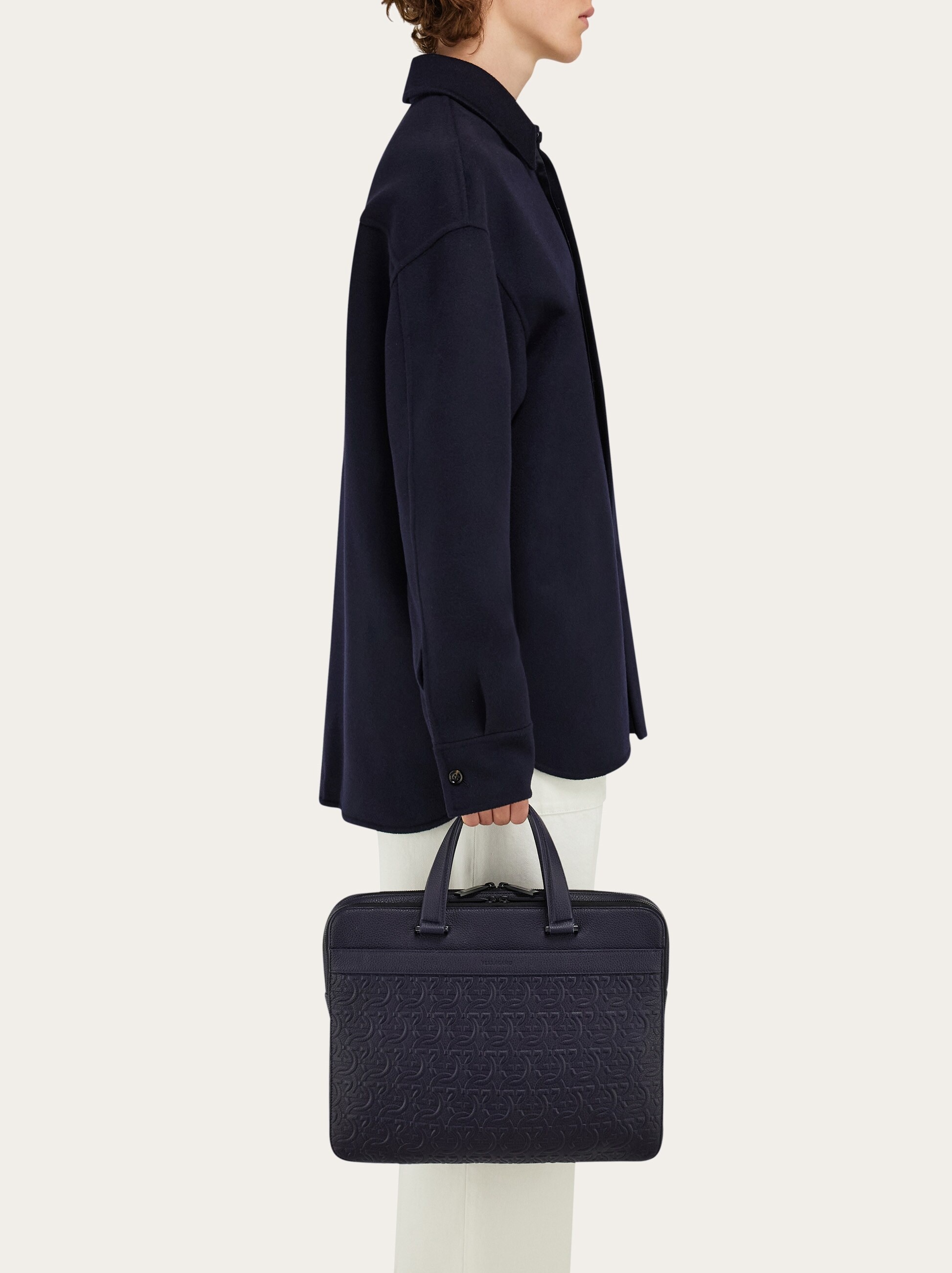 Embossed Gancini briefcase - 2