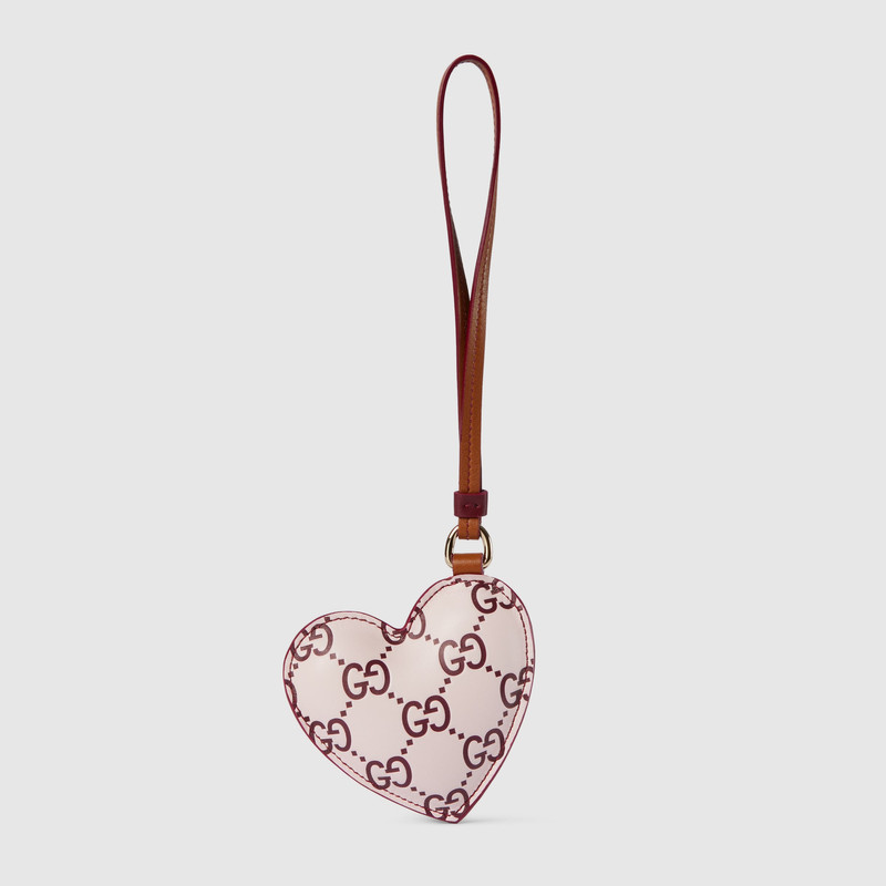 Heart-shaped bag charm 1