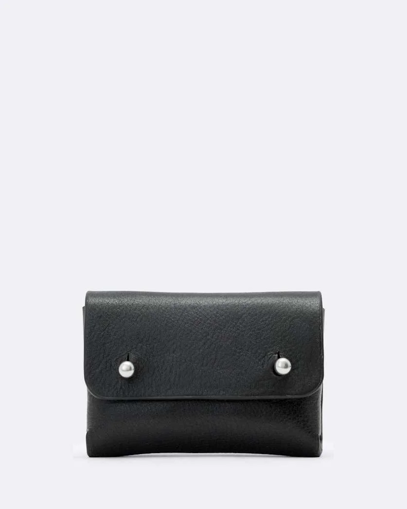 STUD LEATHER CARDHOLDER - 1