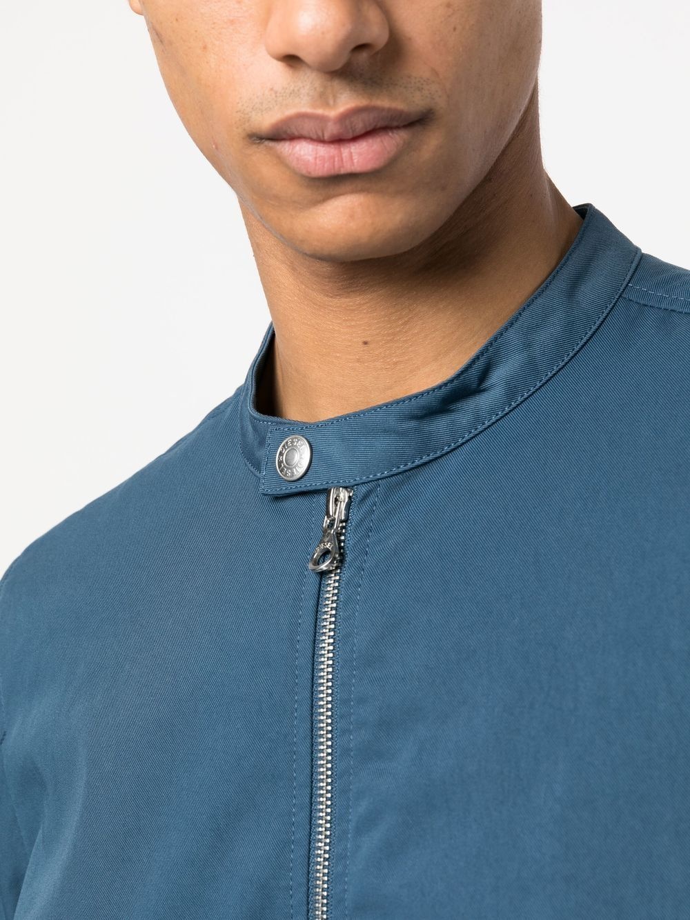 zip-fastening biker jacket - 5