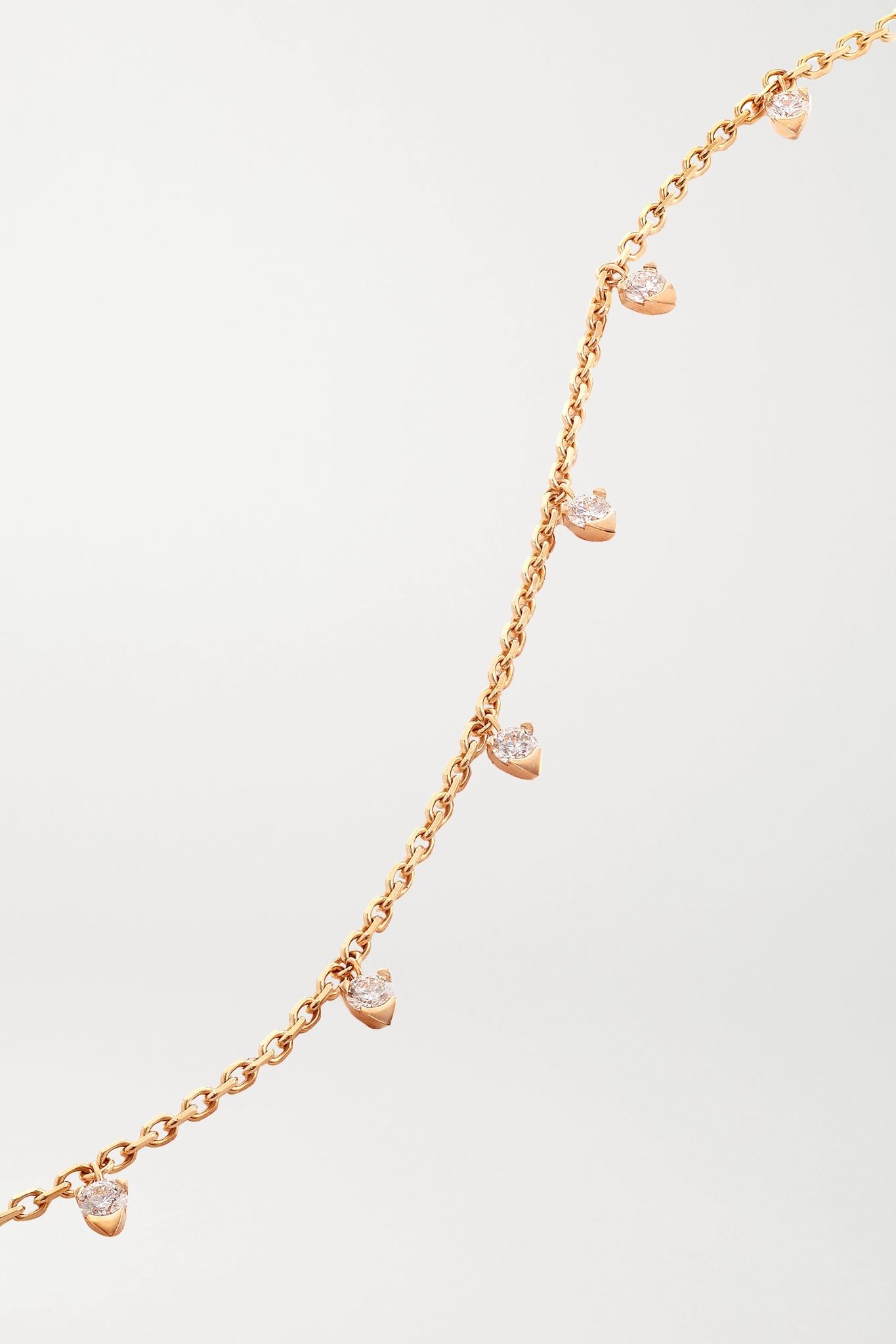 Sunlight 18-karat rose gold diamond bracelet - 4