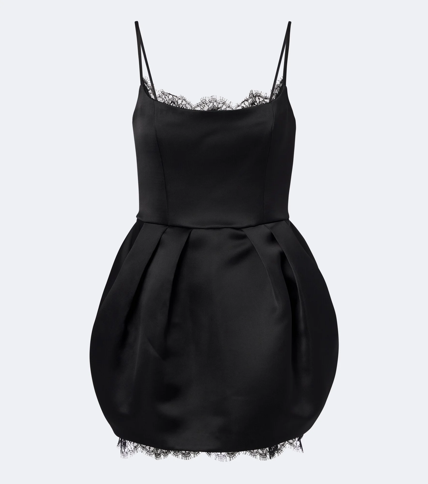 Lace-trimmed duchesse minidress - 1