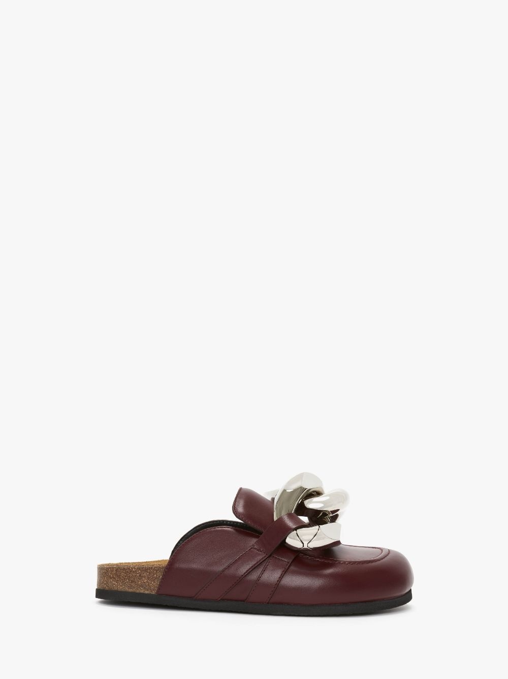 CHAIN LOAFER LEATHER MULES - 1