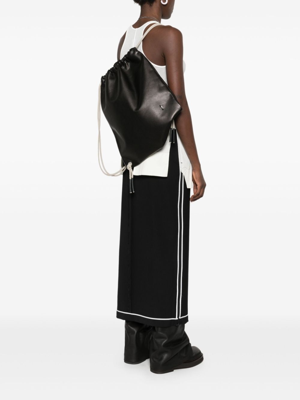 leather backpack - 2