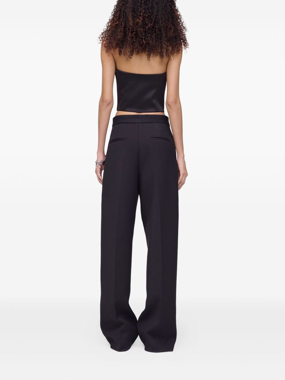 sculpted halter-neck top - 4