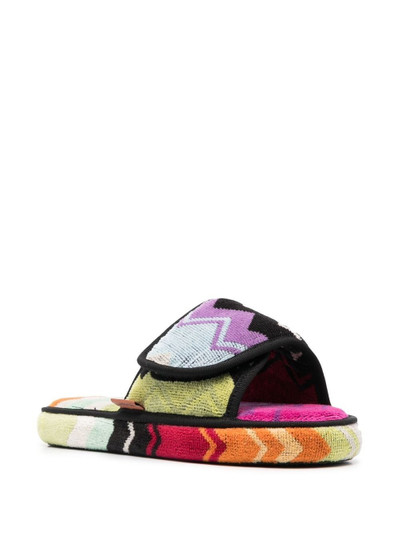 Missoni striped touch-strap slippers outlook