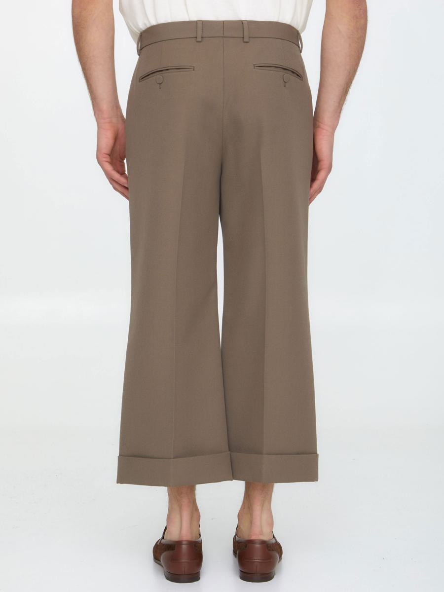 【関税&送料込】Gucci Wide-Leg Gabardine Trousers 800108_ZARSK_1165_002_100_0000