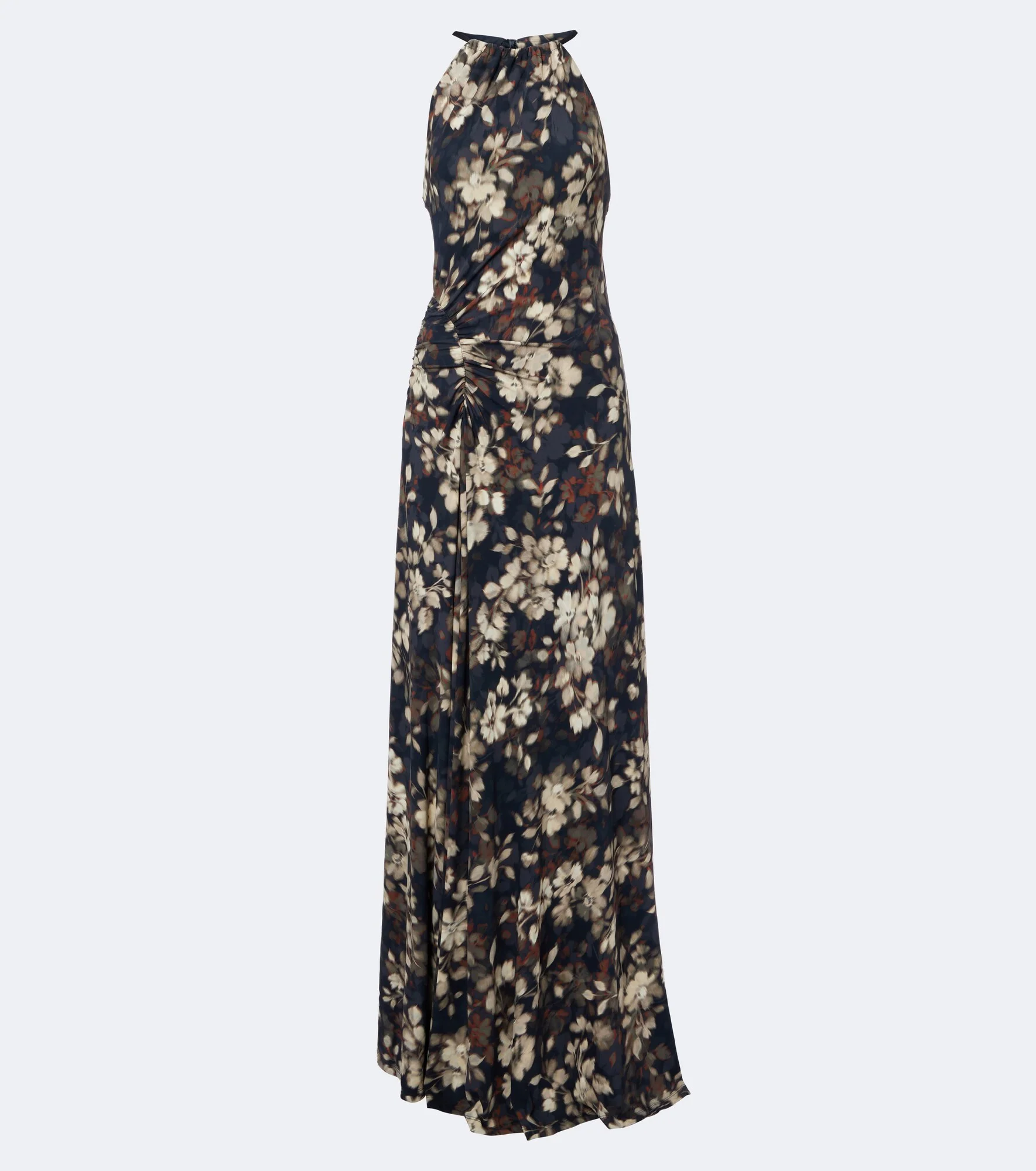 Cerin gathered floral halterneck maxi dress - 1