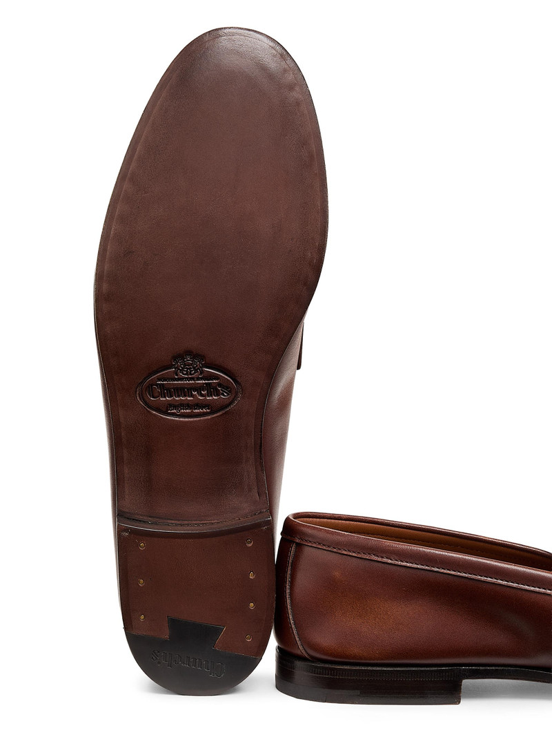 Men's Rother Leather Penny Loafers - Cognac 6