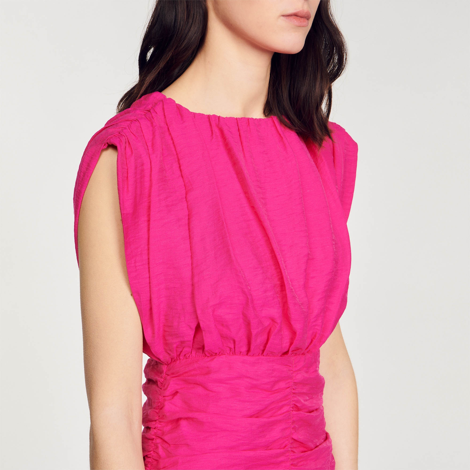 Short draped dress - 4