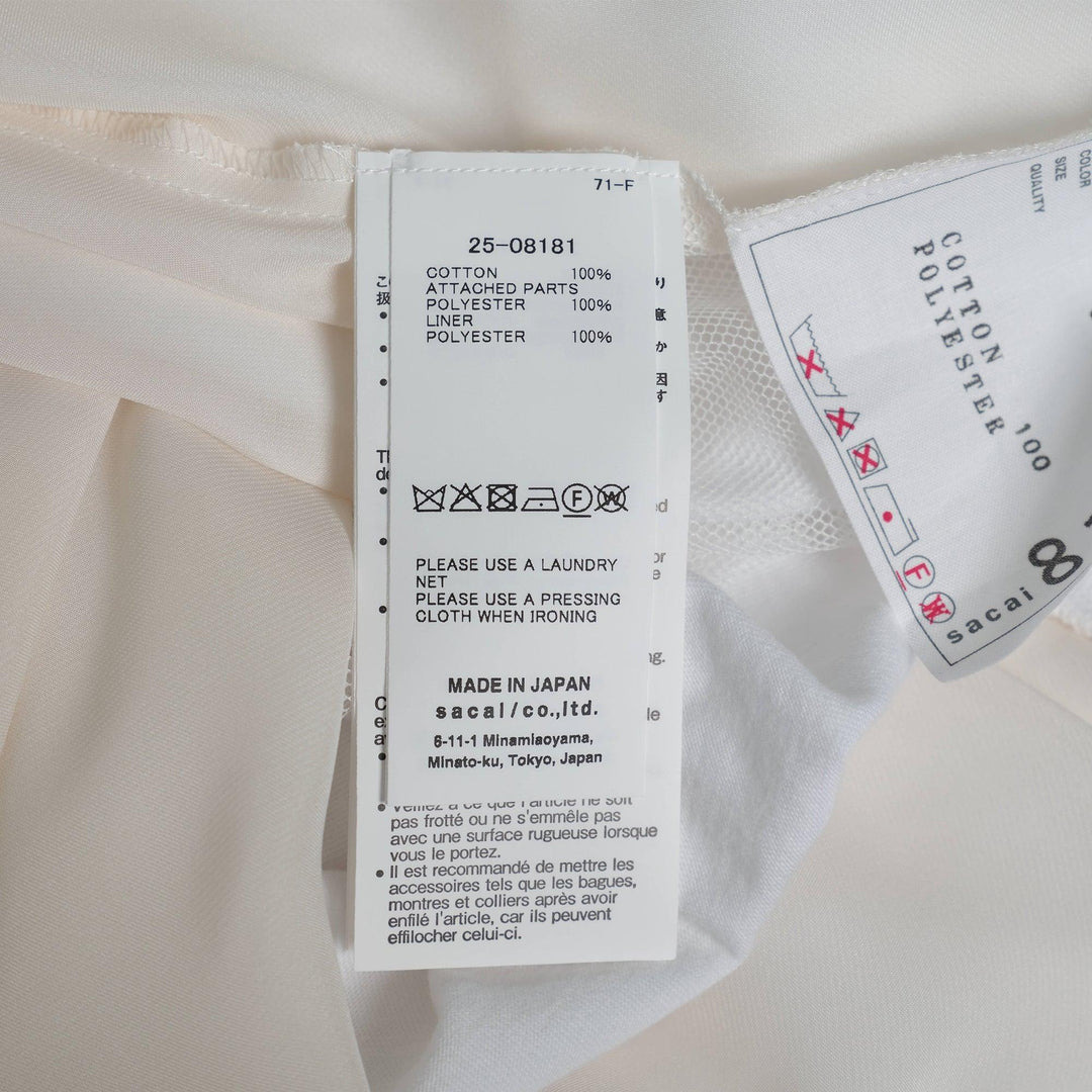 Satin X Cotton Jersey T-Shirt - 4