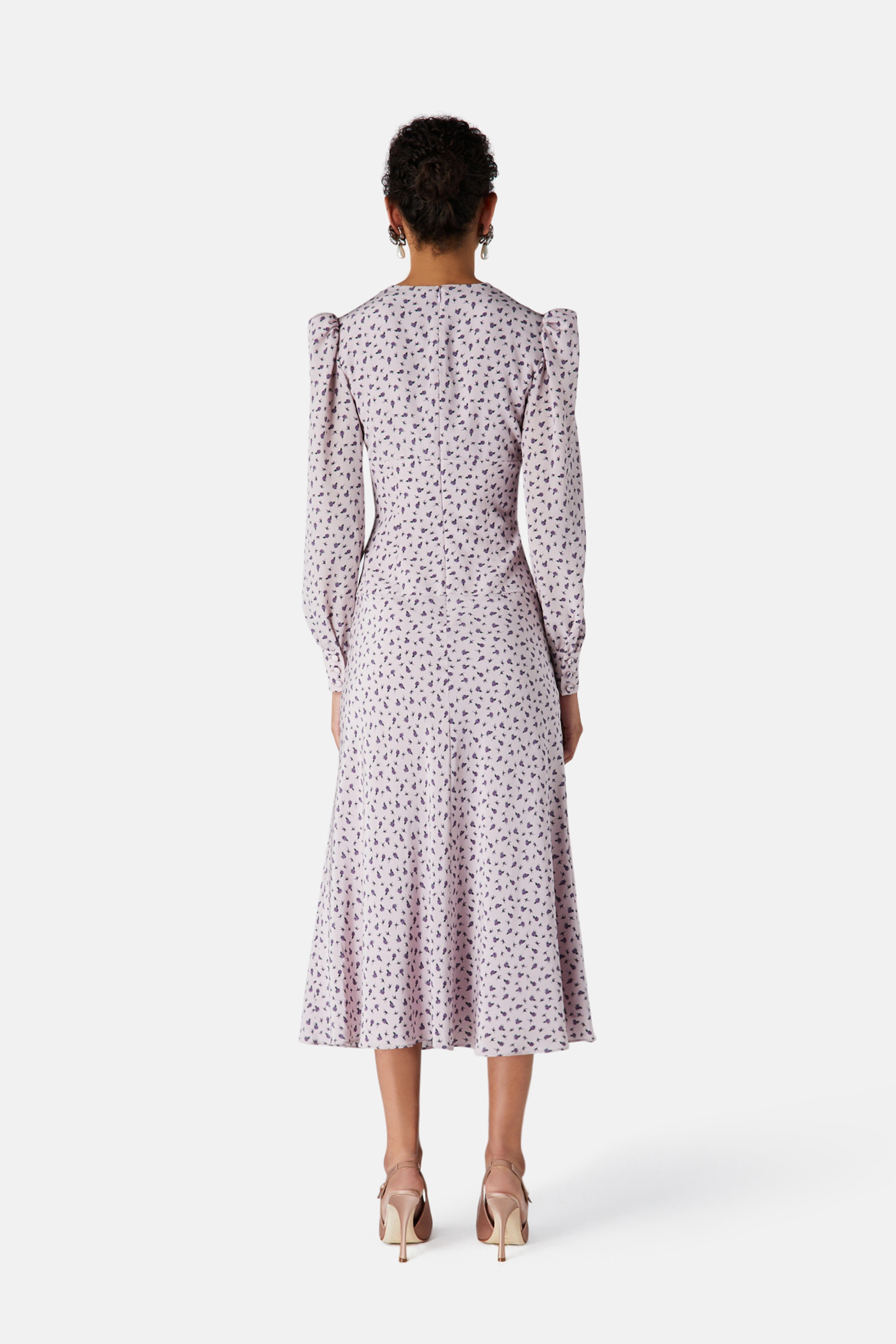 SMALL ROSE PRINT DRESS - 4
