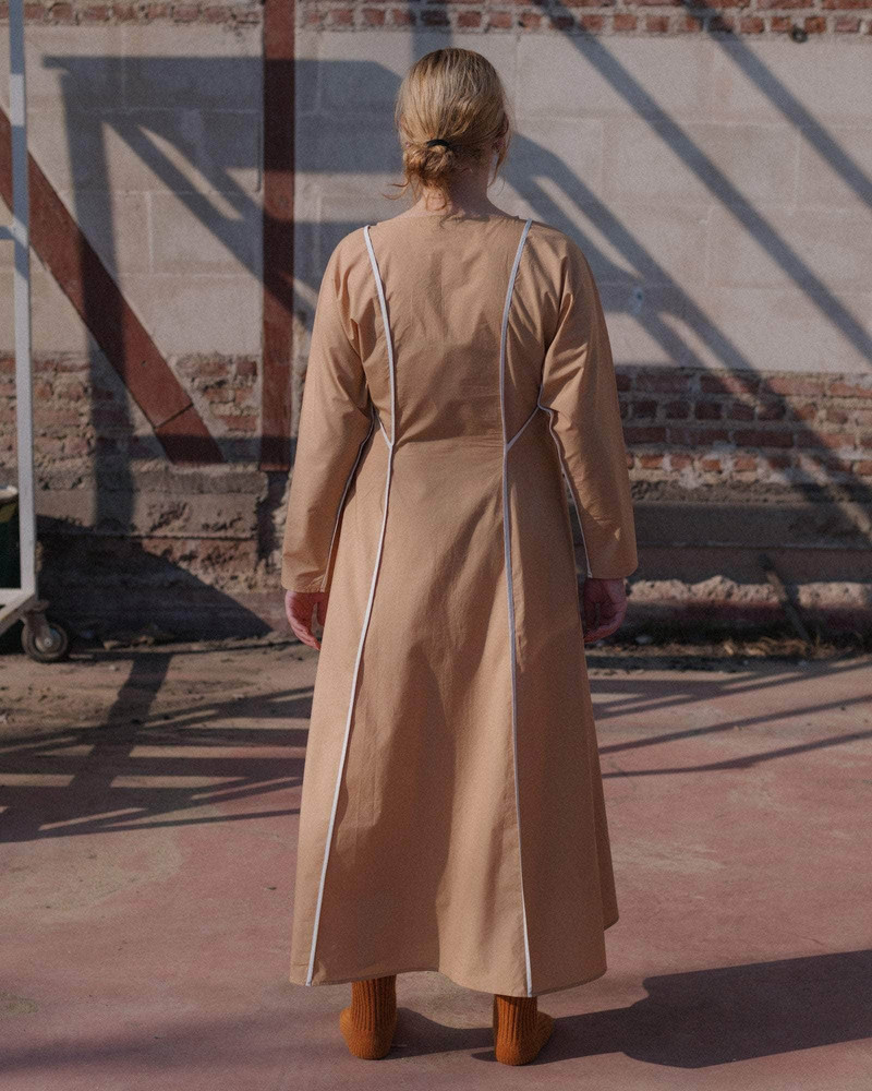 BASERANGE Nika Dress - Organic Cotton Poplin outlook