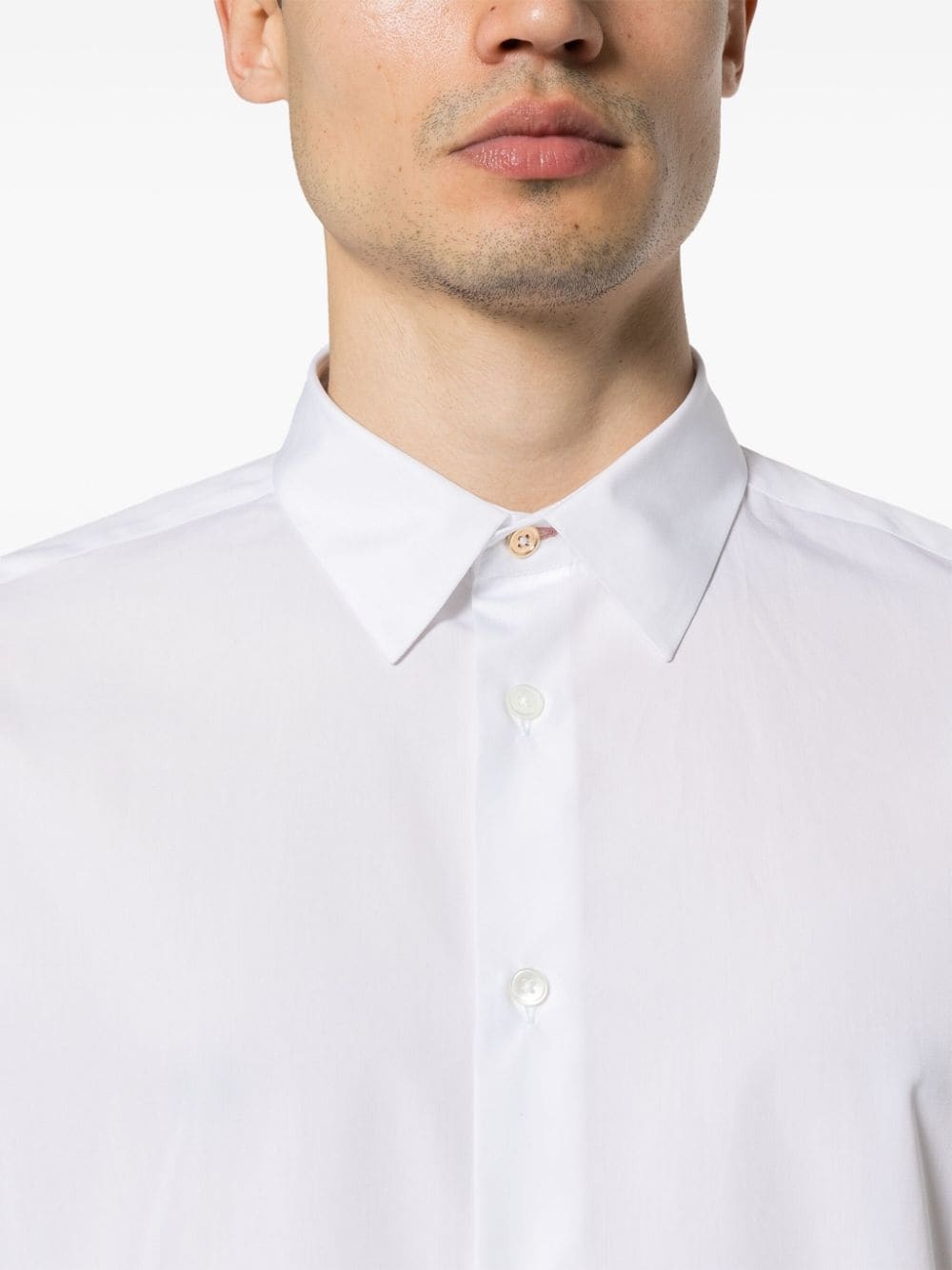 classic-collar cotton shirt - 5