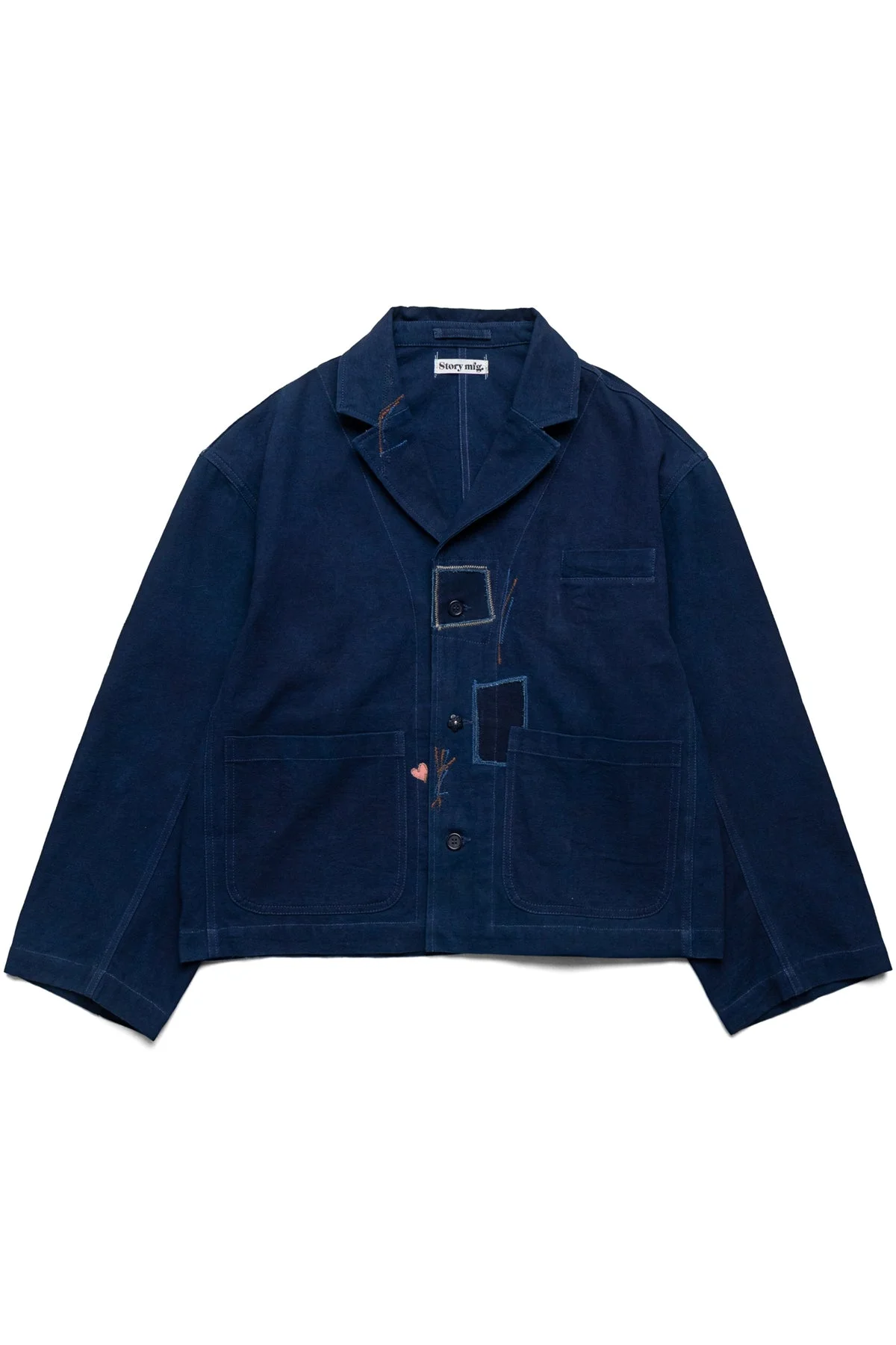 Cove Jacket - Indigo Heart Repair - 1