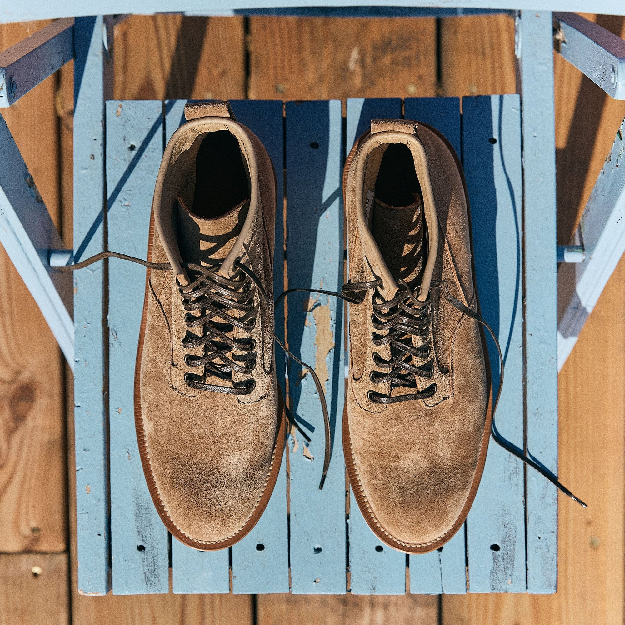 Scout - Peanut Papillon Calf Suede - 5