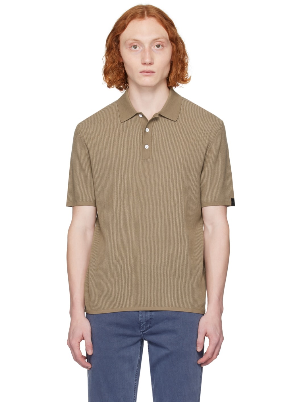 Taupe Harvey Polo - 1