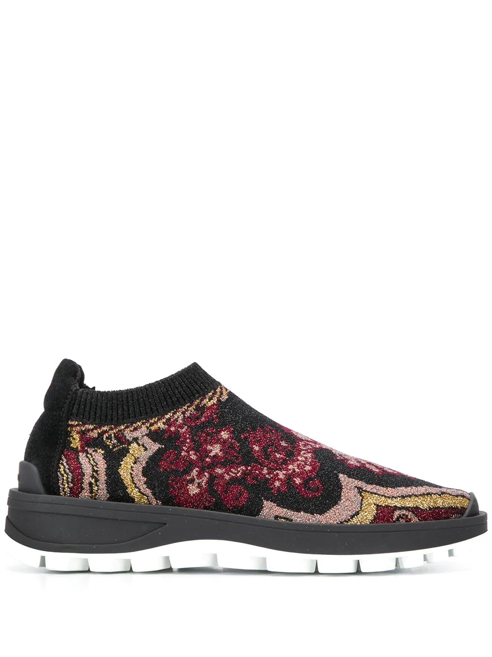 patterned running sneakers - 1