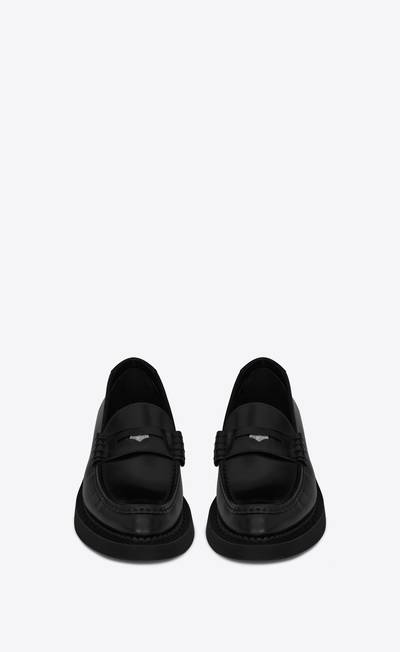 SAINT LAURENT teddy penny loafer in smooth leather outlook