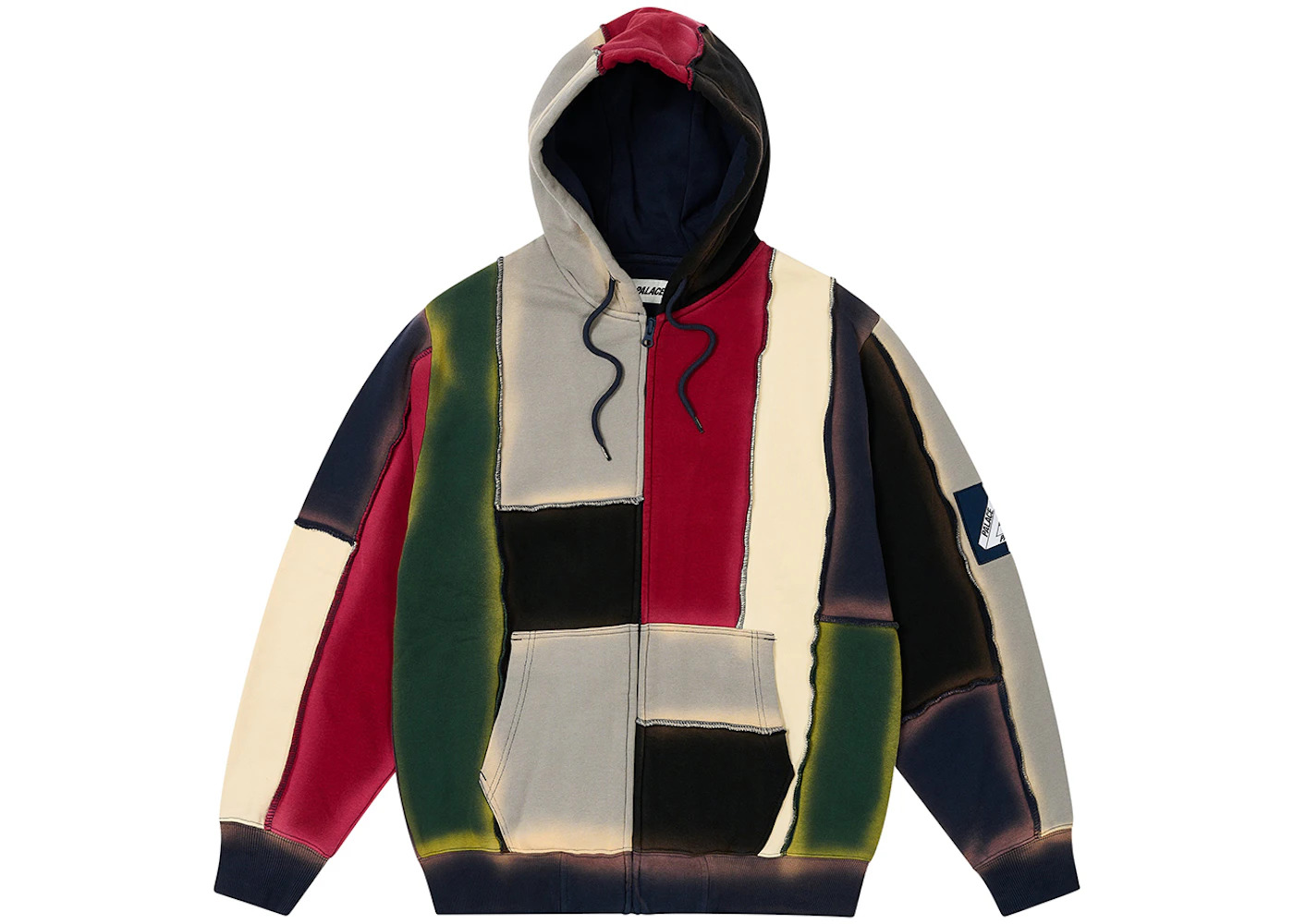 Palace Patch Me Up Zip Hood Multi Brights - 1