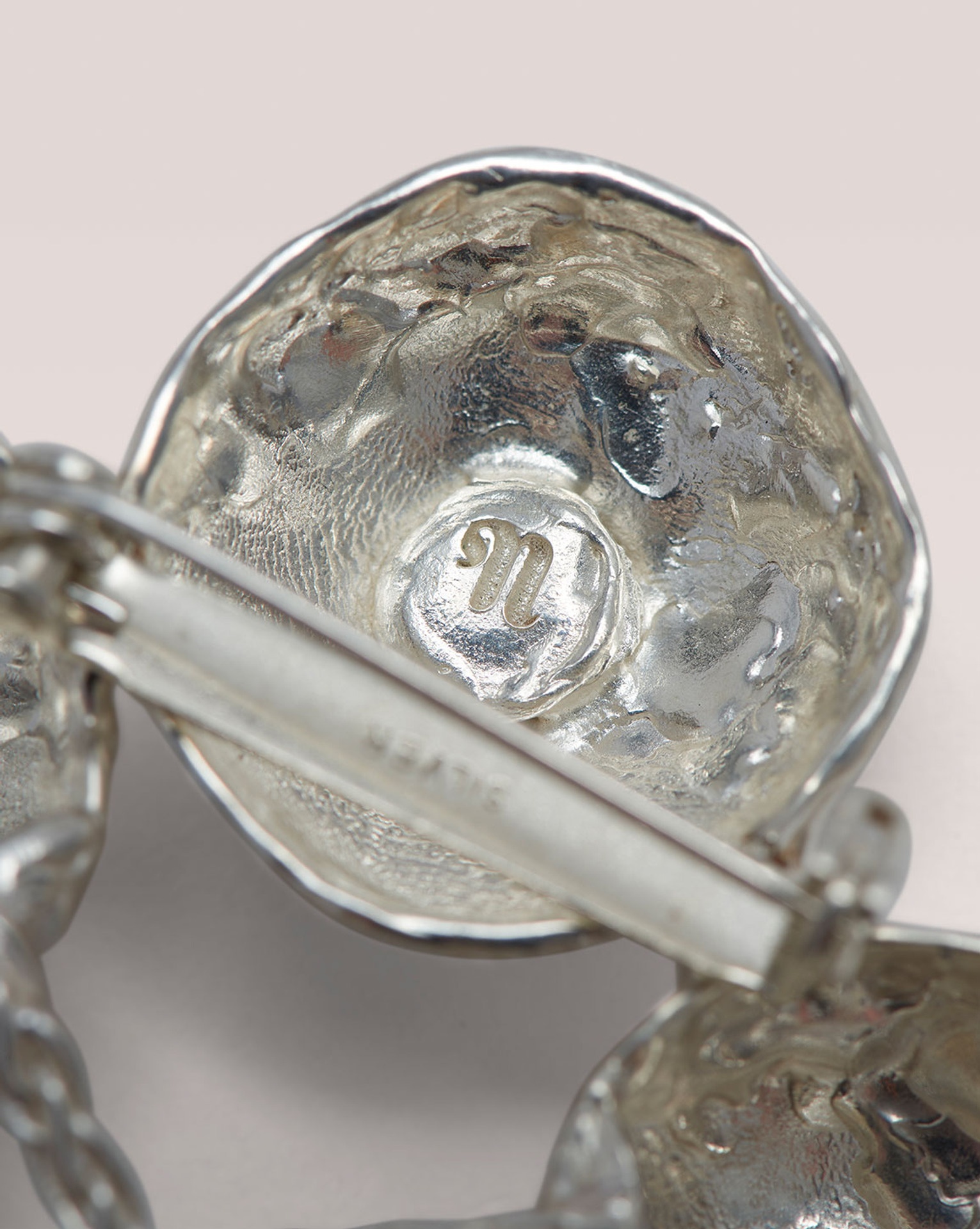 ALMA - Recycled silver broach - 3