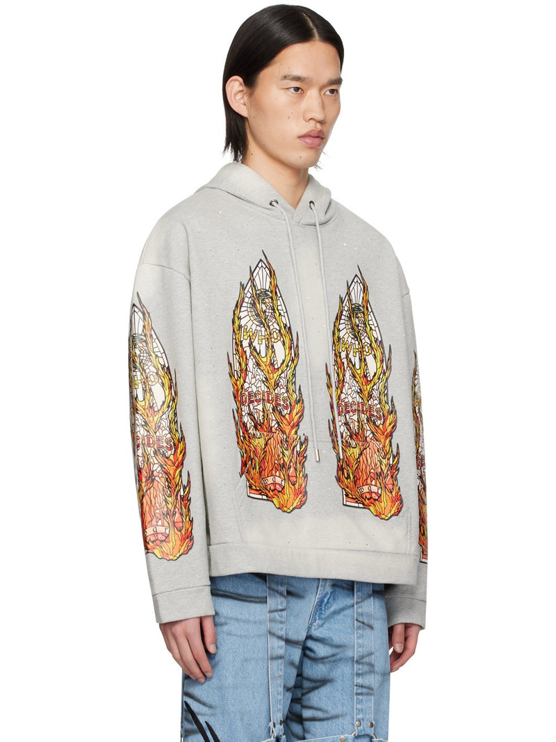 Gray Flame Glass Hoodie 2