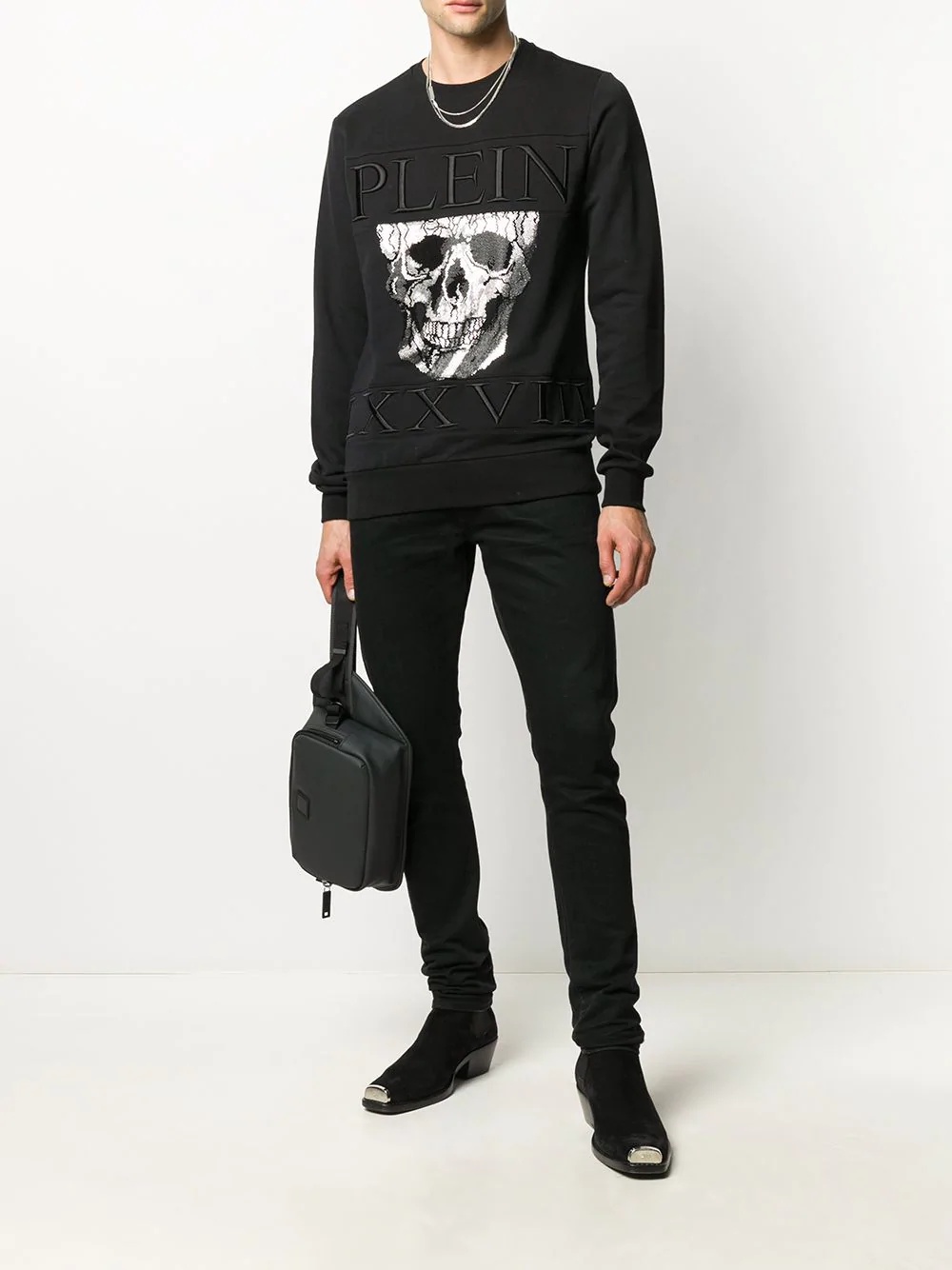 Imperial Plein-print cotton sweatshirt - 2