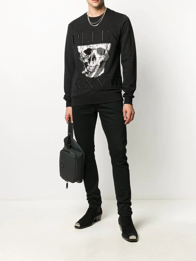 PHILIPP PLEIN Imperial Plein-print cotton sweatshirt outlook