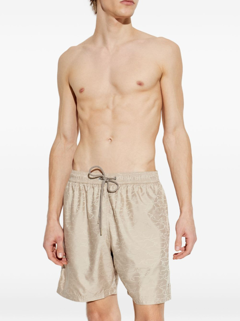 Paul & Shark drawstring pattern swim shorts outlook