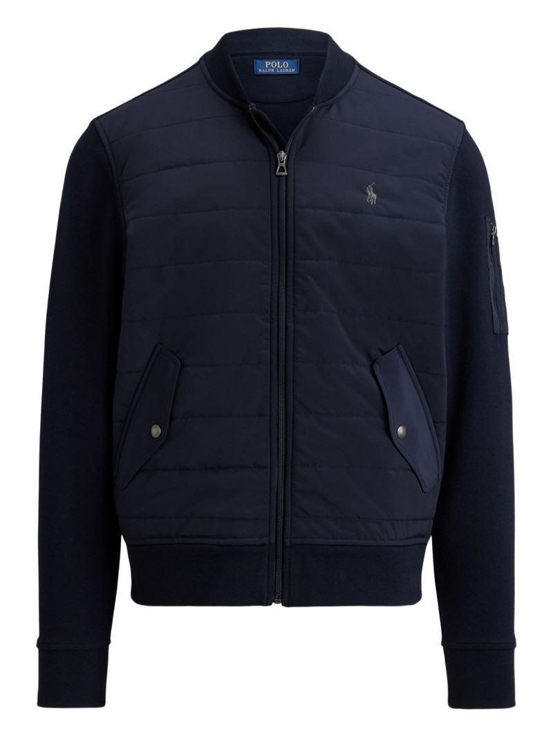 quilted zip bomber jacket 1