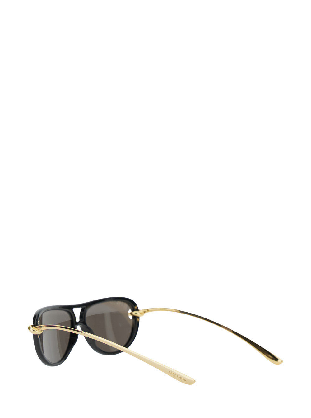 Bottega Veneta Women Black Sunglasses With Cut-Out Motif On The Temples And Knot Detail On The Templ - 2
