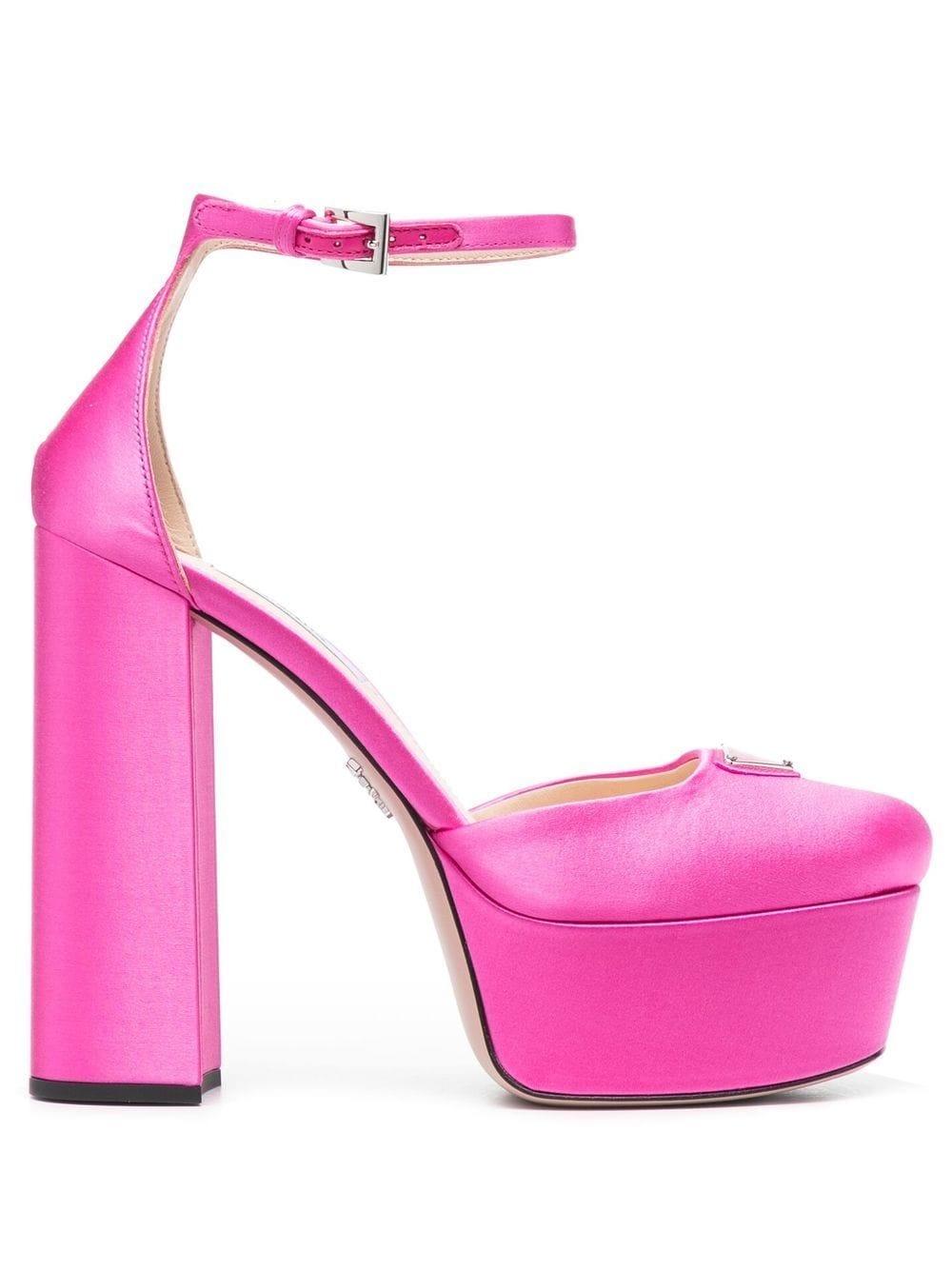 logo-plaque 135mm platform pumps - 1