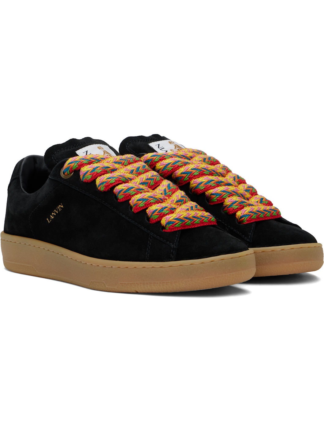 Black Curb Lite Suede Sneakers - 4