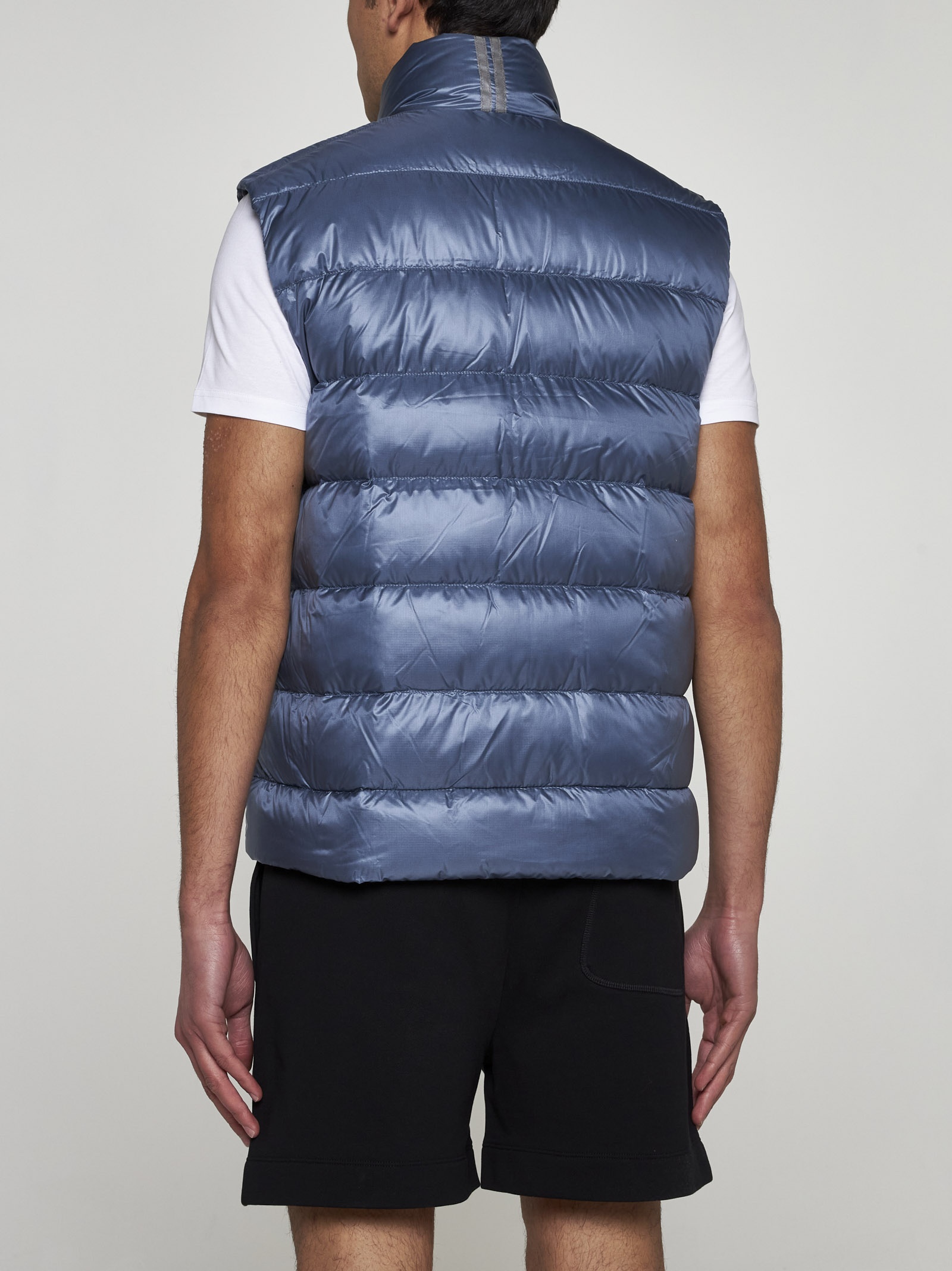 Crofton quilted nylon down vest - 4
