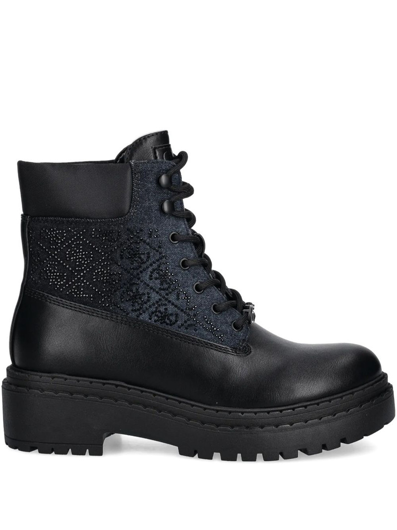 embellished lace-up boots 1